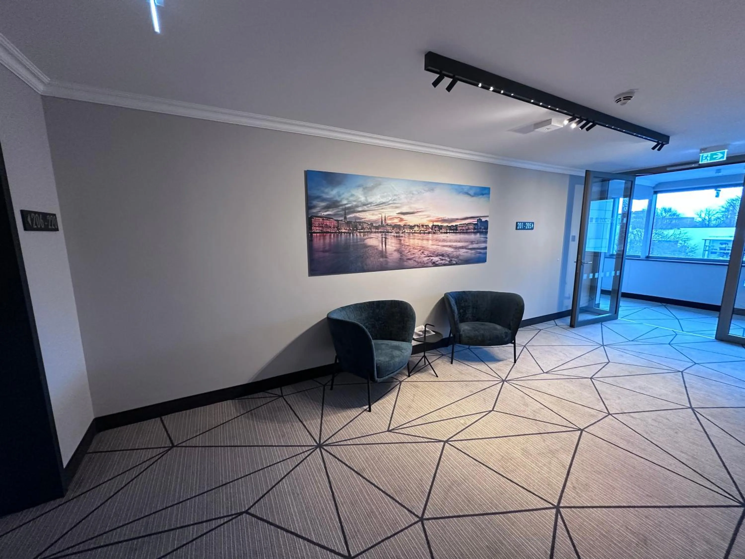 Seating area in Apartment-Hotel Hamburg Mitte