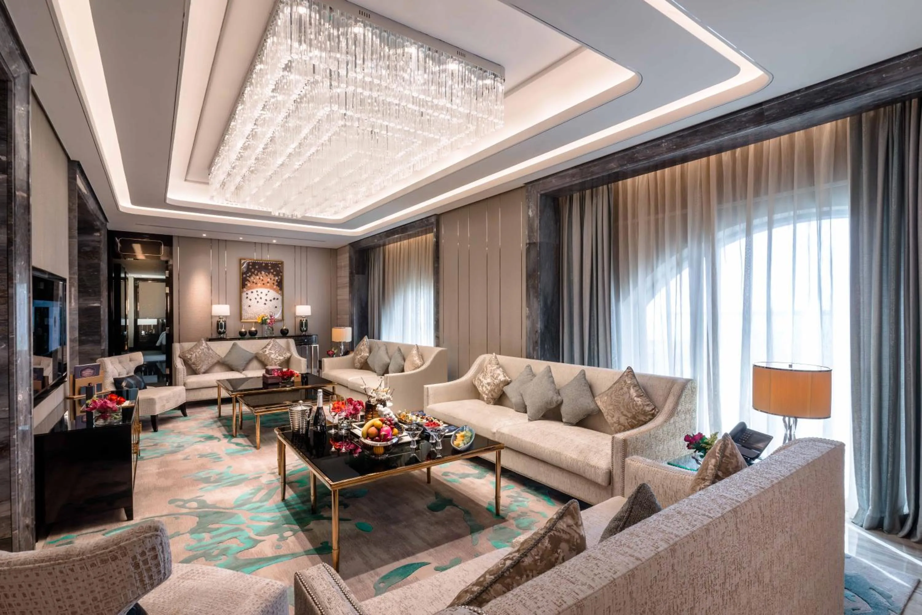 Communal lounge/ TV room in Narcissus Al Hamra Hotel Jeddah