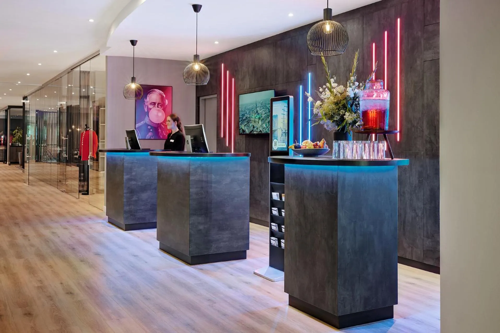 Lobby or reception in THE SCOTTY Hotel Hamburg