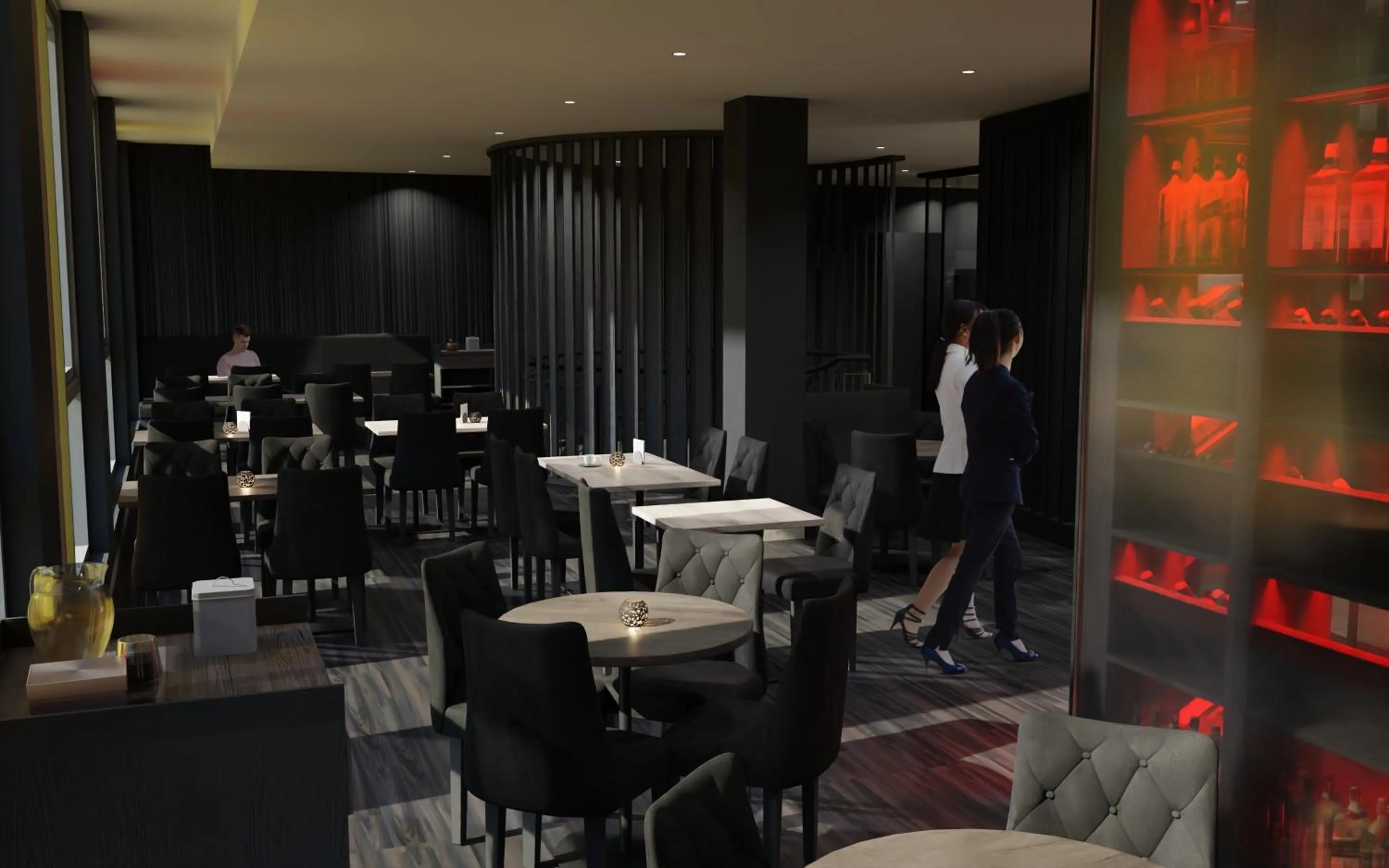 Restaurant/places to eat in THE SCOTTY Hotel Hamburg