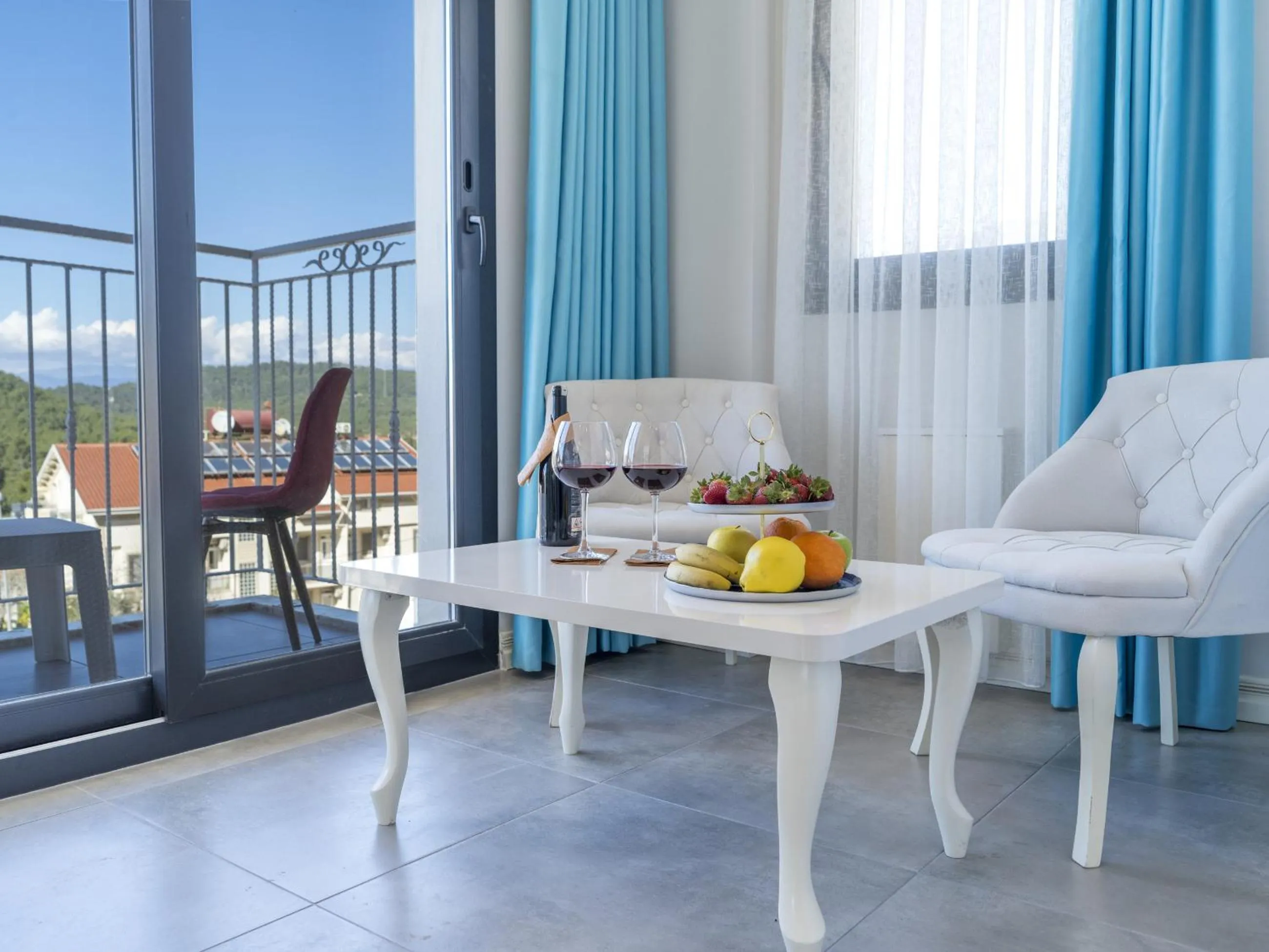 Seating area in The Monastery