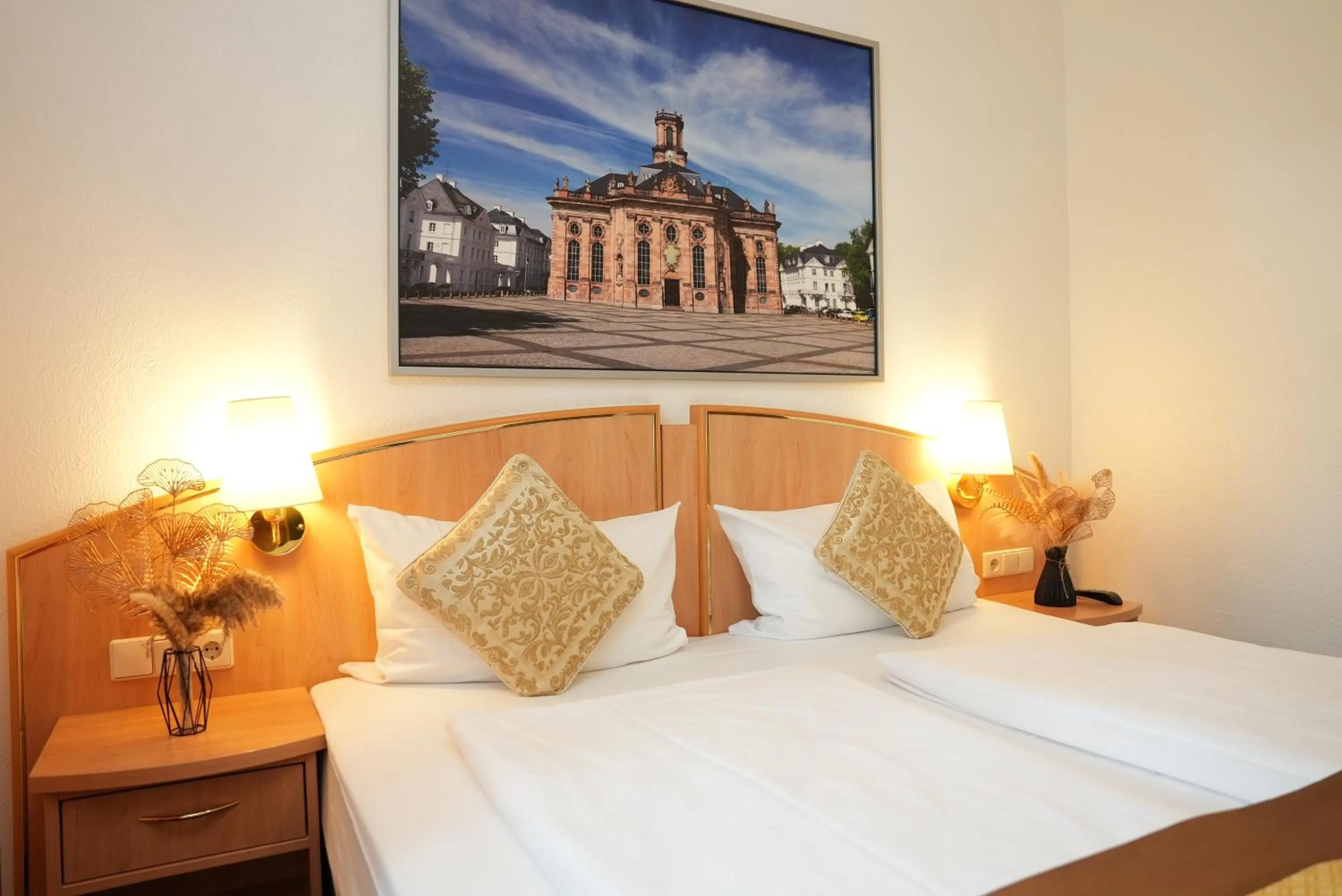 Bed in UNO Hotel Posthof Saarlouis