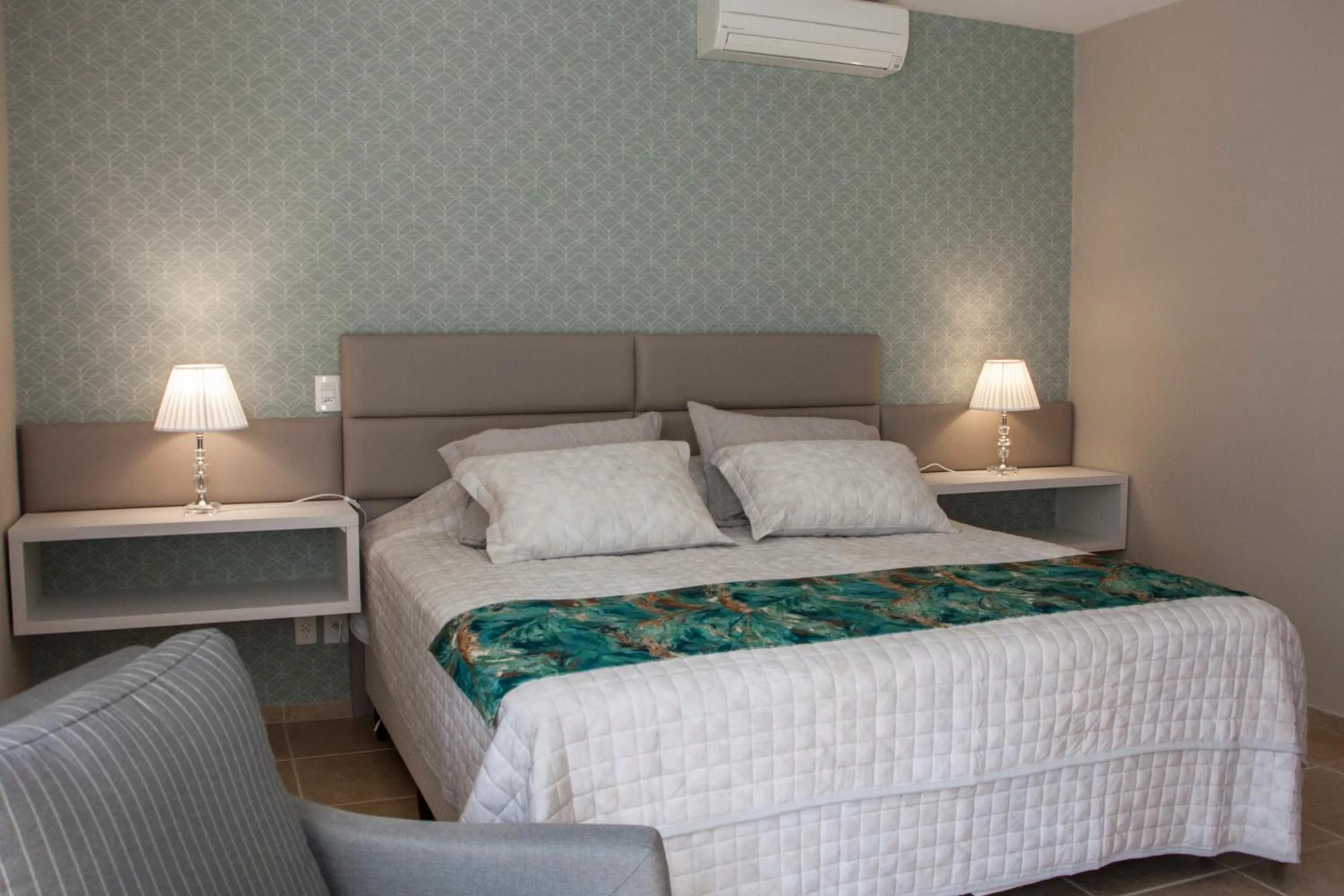 Bed in Hotel Cozumel Sierra