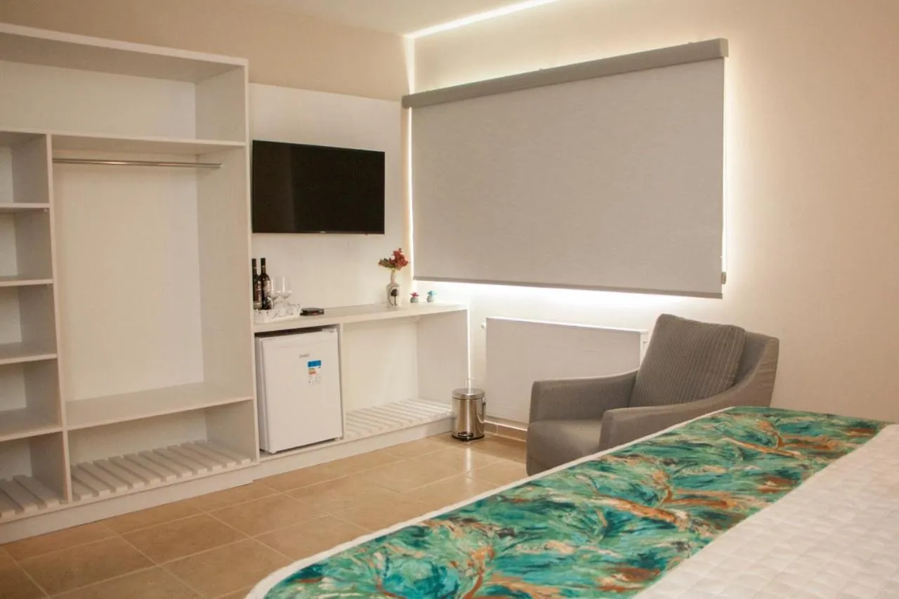 Bed in Hotel Cozumel Sierra