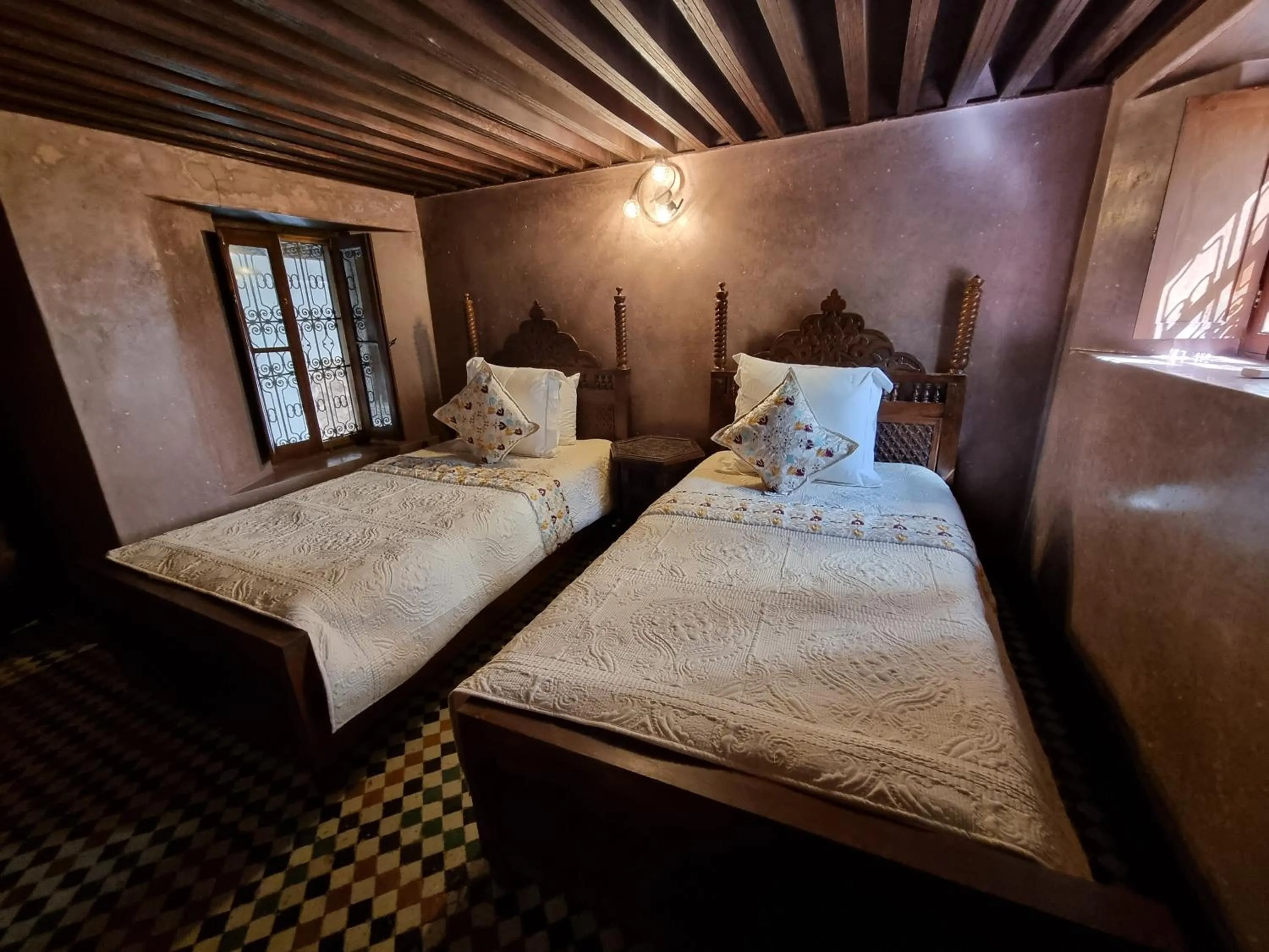 Bed in Riad Le Sucrier de Fès