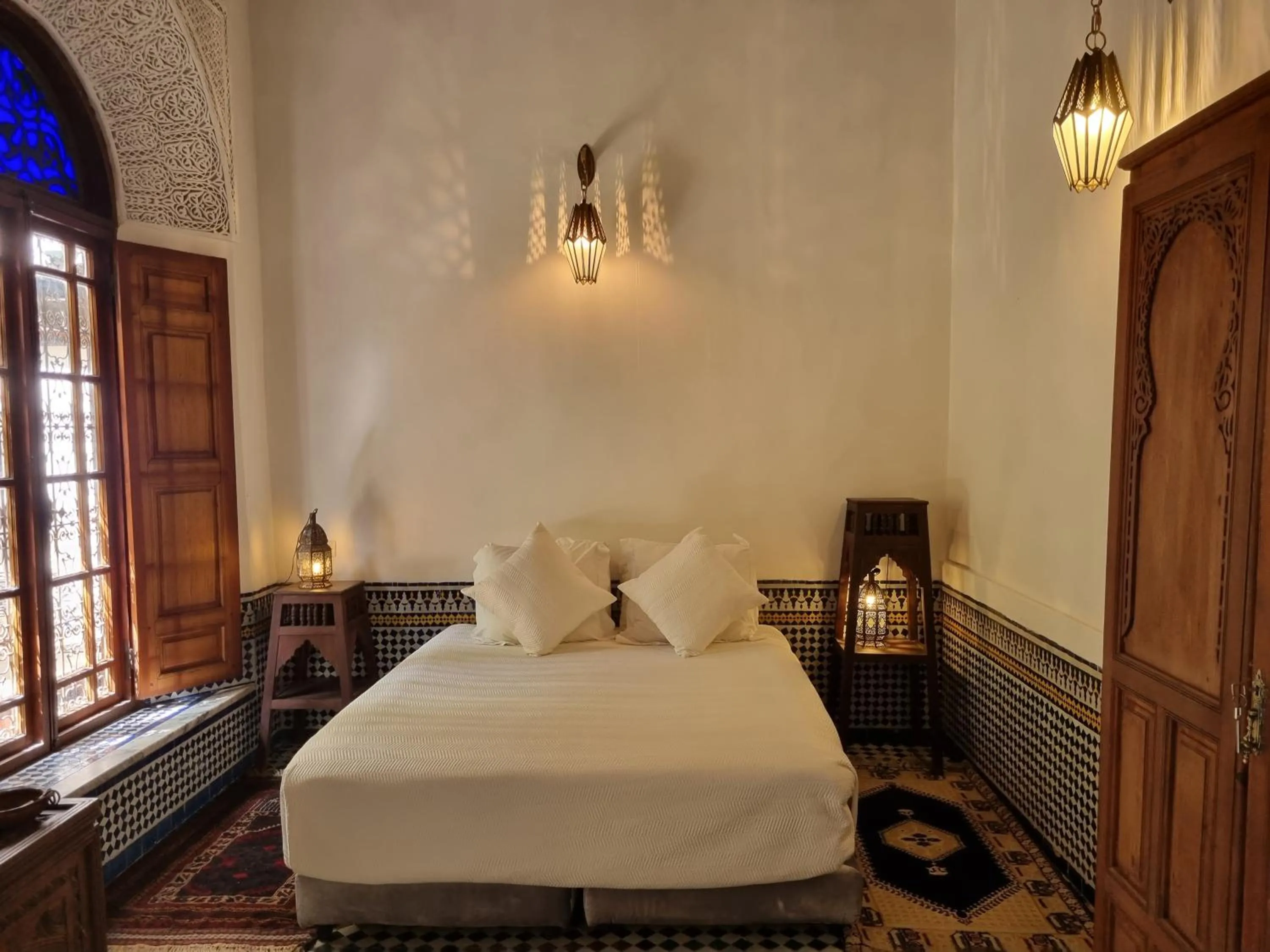 Bed in Riad Le Sucrier de Fès