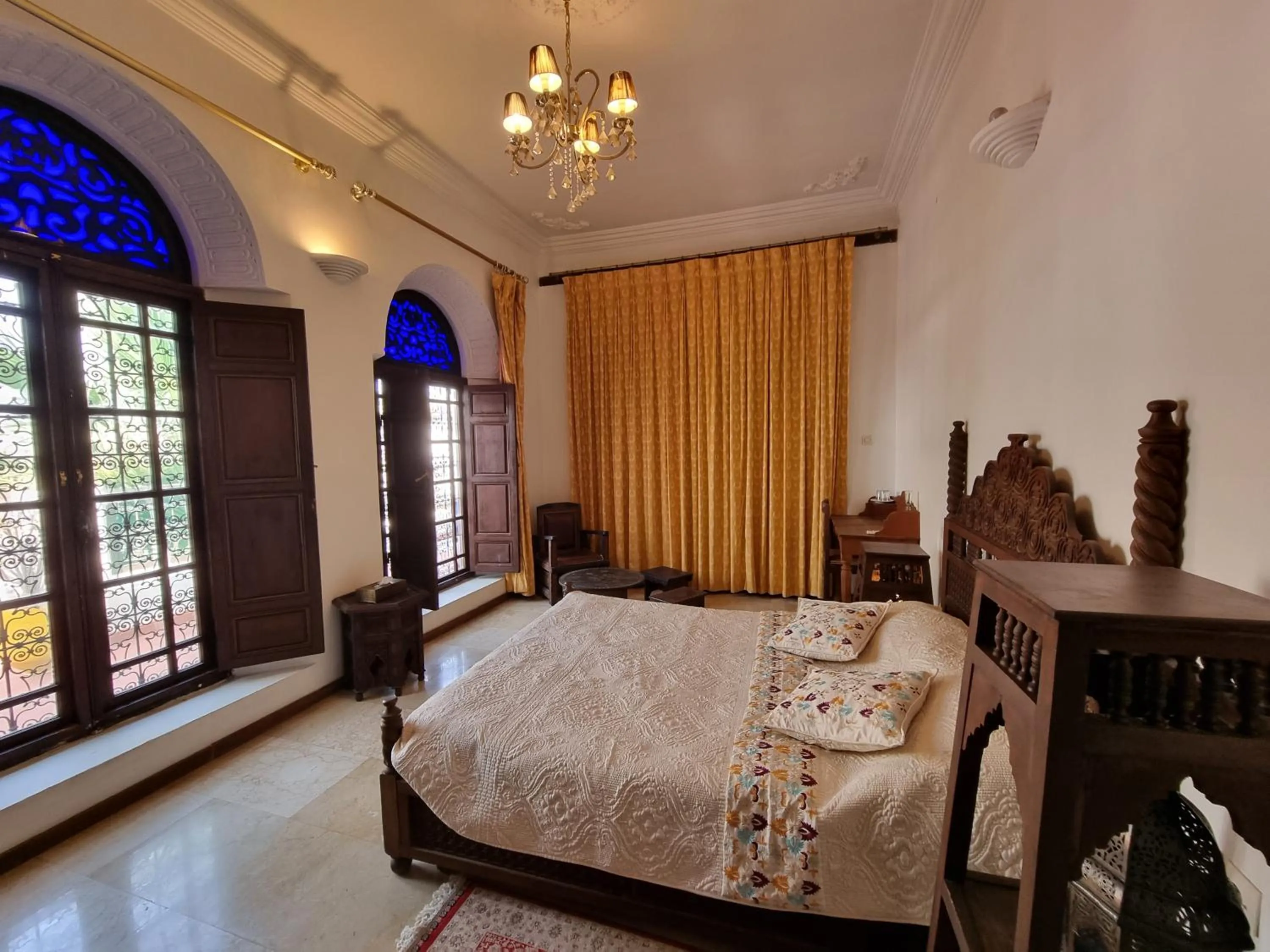 Bed in Riad Le Sucrier de Fès