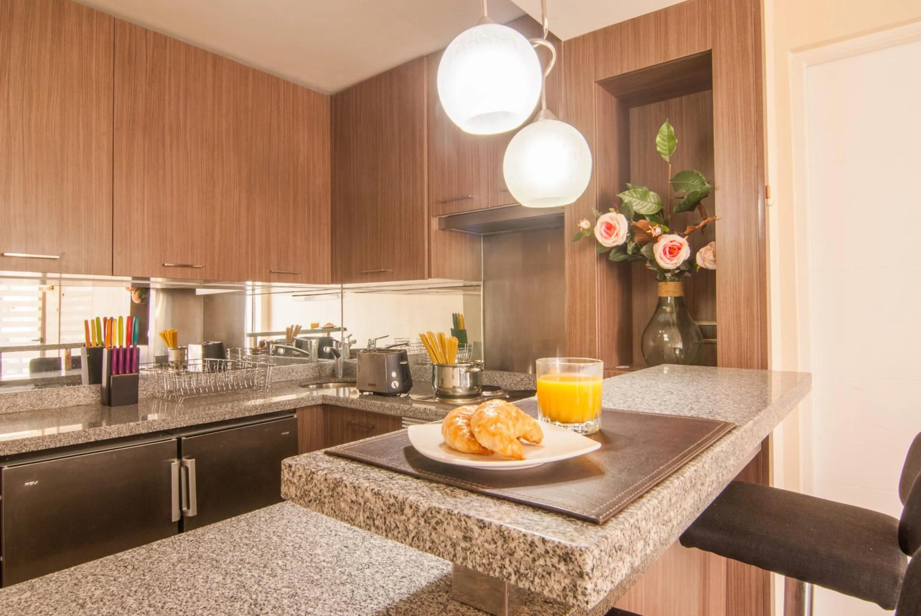 Communal kitchen in Views Cordillera