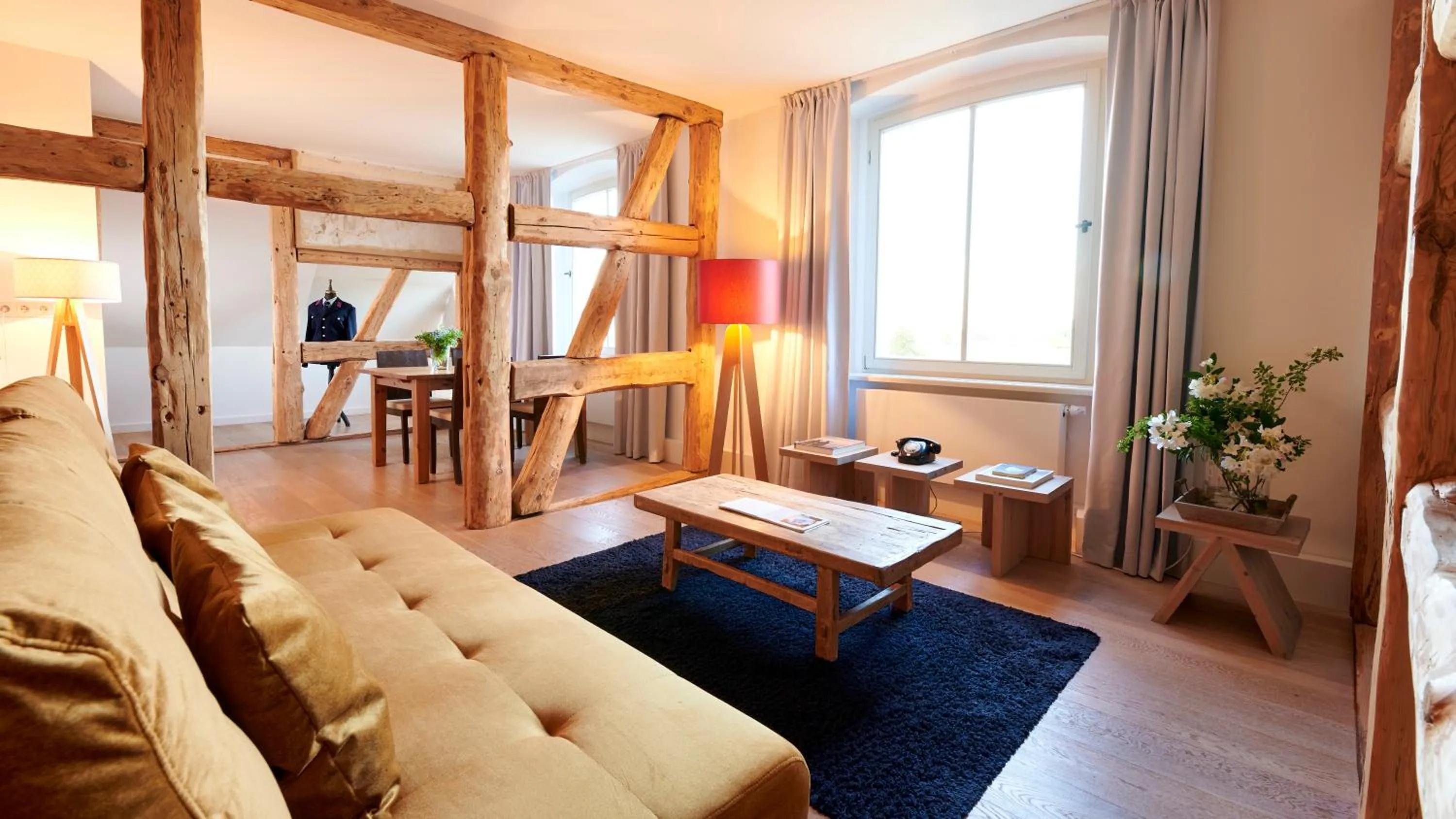 Living room in Kavaliershaus Schloß Blücher am Finckenersee