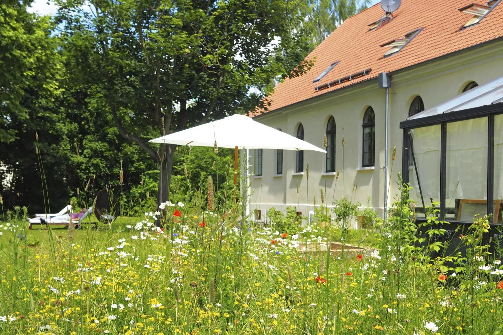 Children play ground in Kavaliershaus Schloß Blücher am Finckenersee