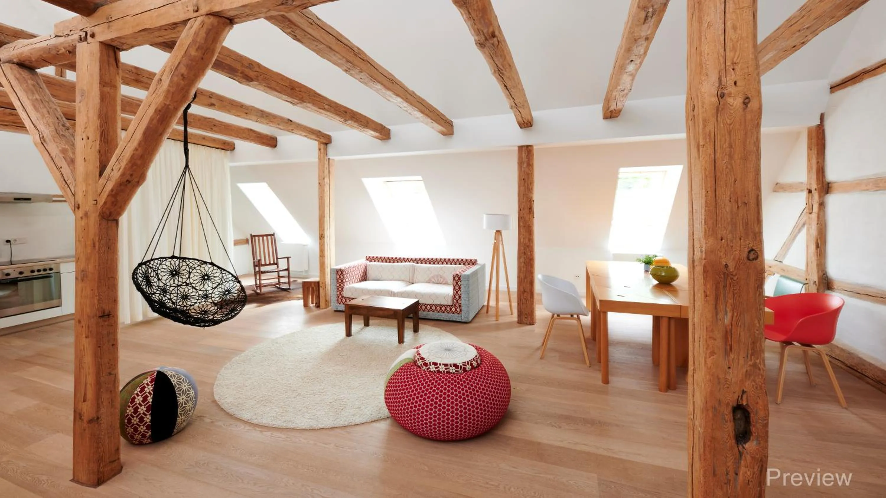 Living room in Kavaliershaus Schloß Blücher am Finckenersee