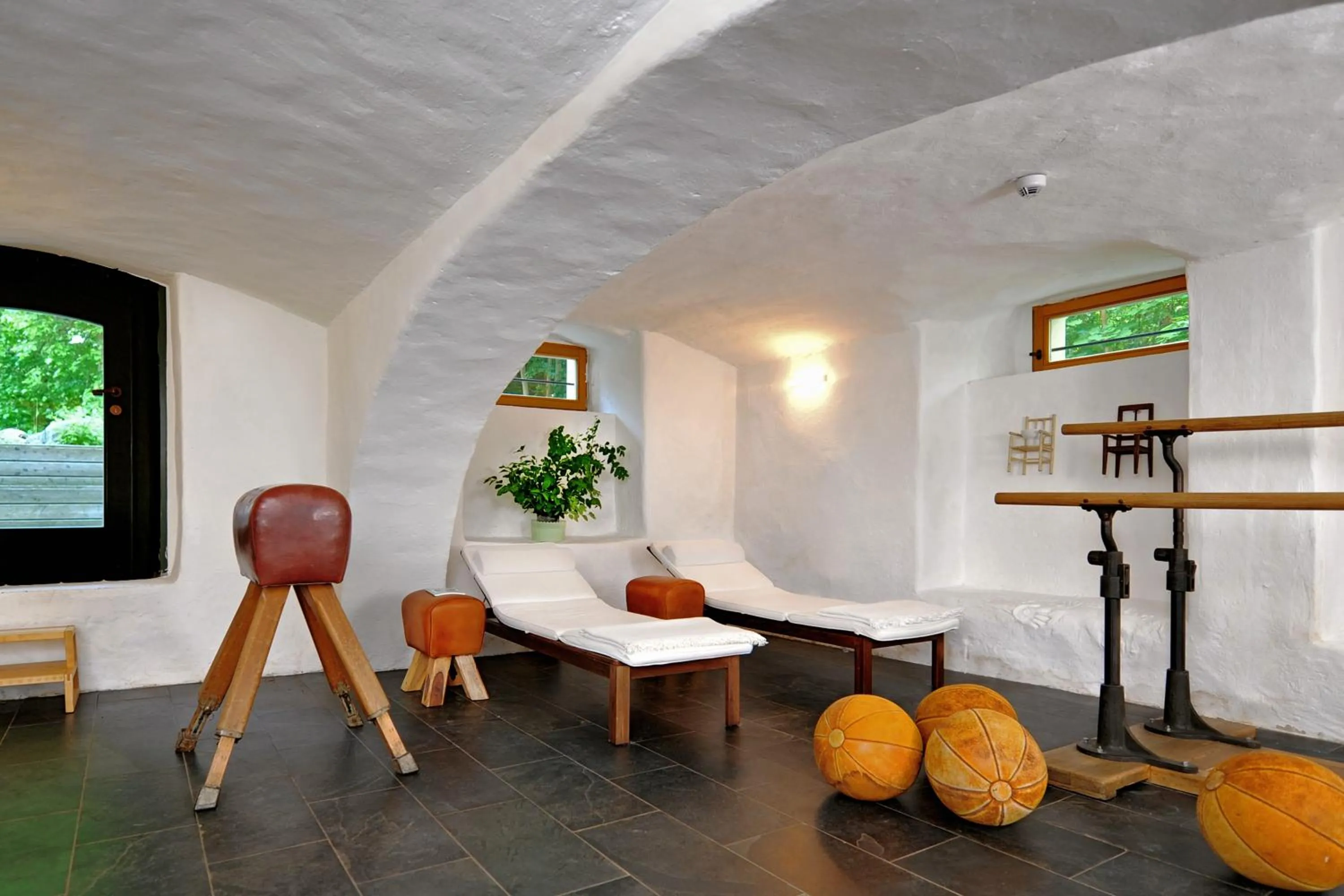 Sauna in Kavaliershaus Schloß Blücher am Finckenersee