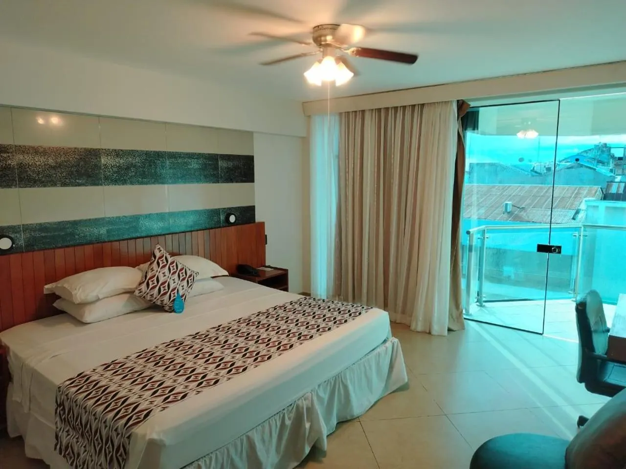 Bed in Samiria Jungle Hotel