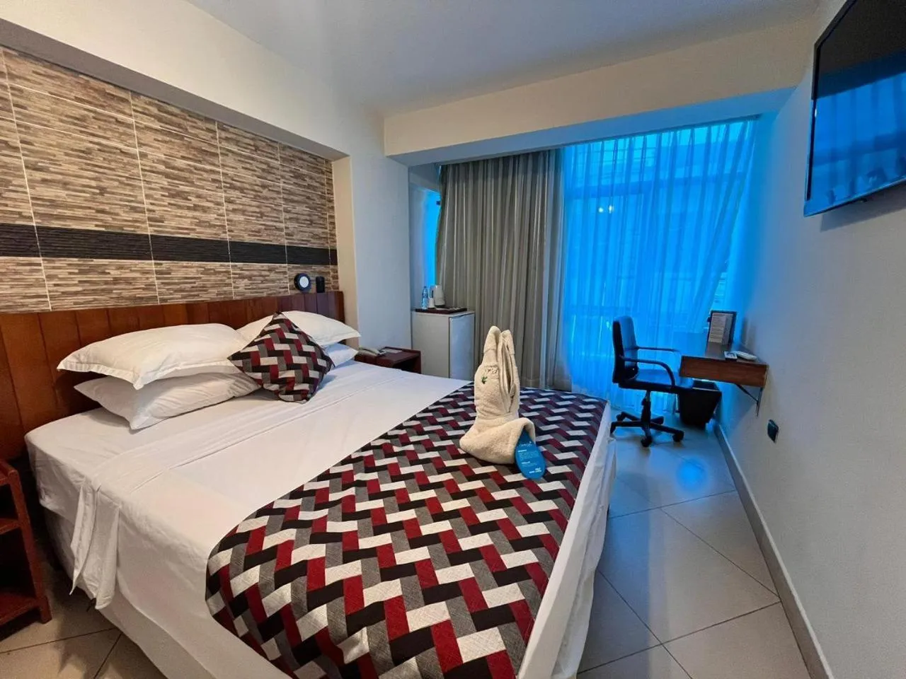 Bed in Samiria Jungle Hotel