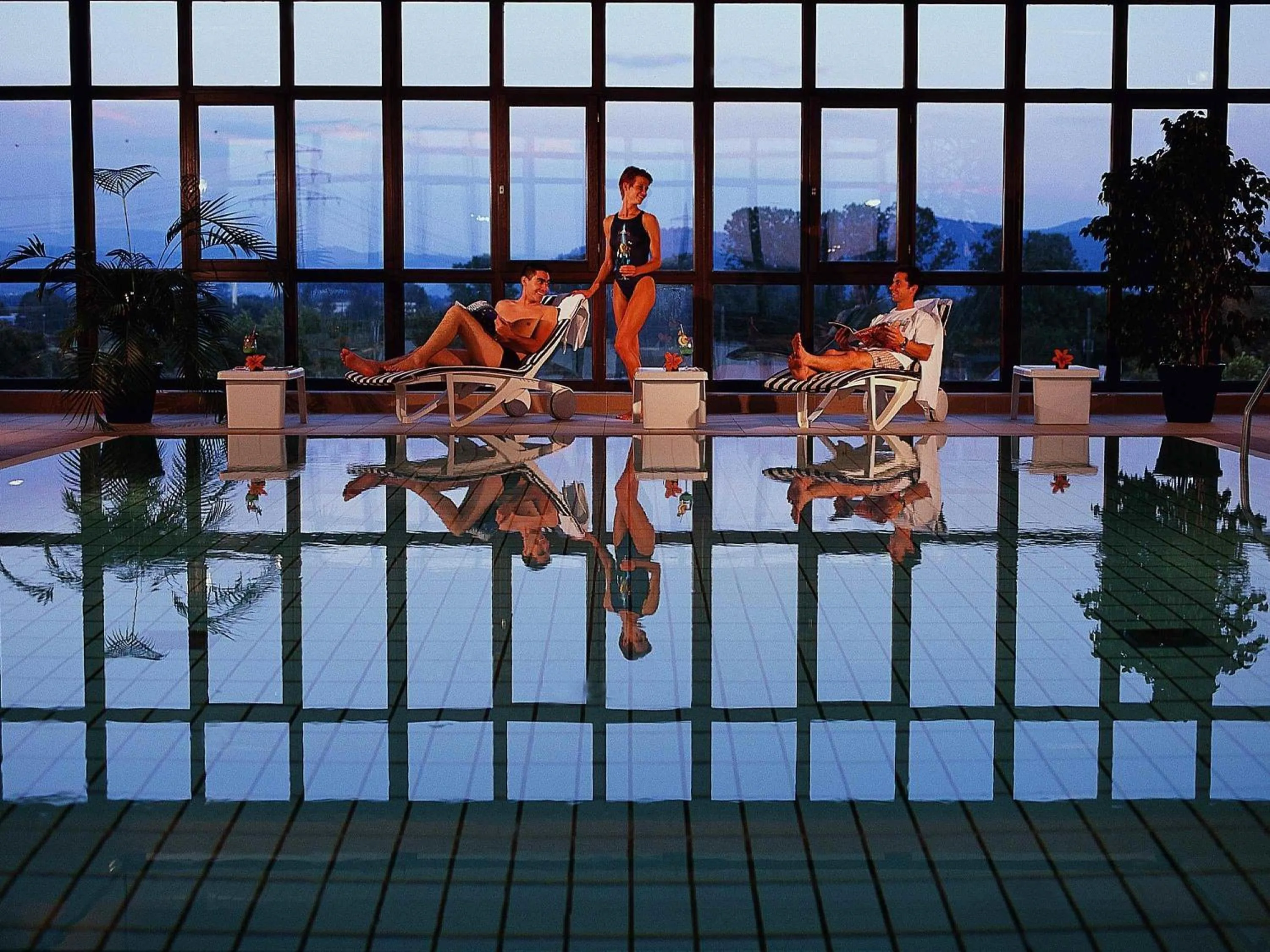 Pool view in Mercure Hotel am Messeplatz Offenburg