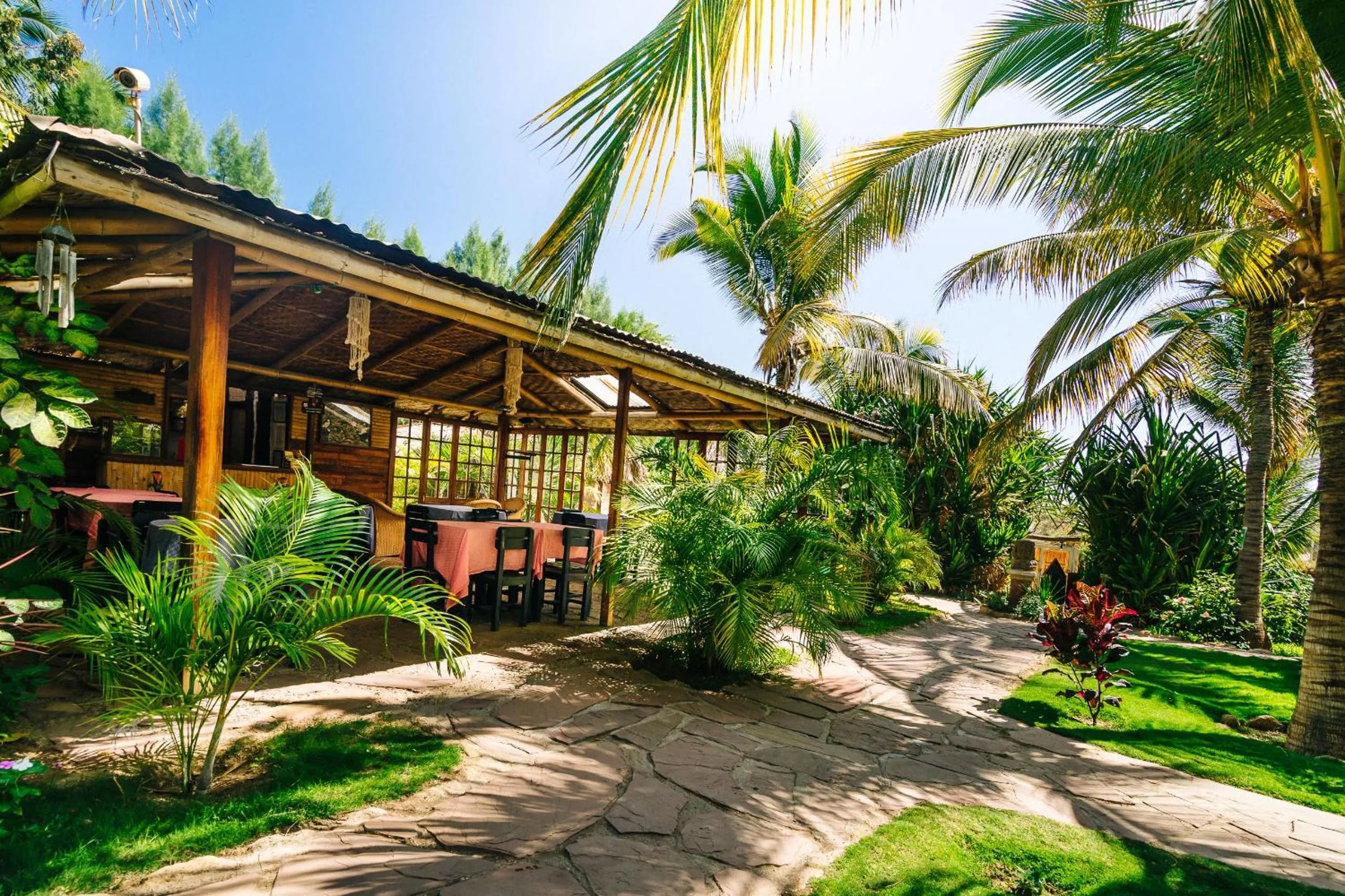 Garden in Kimbas Bungalows Mancora