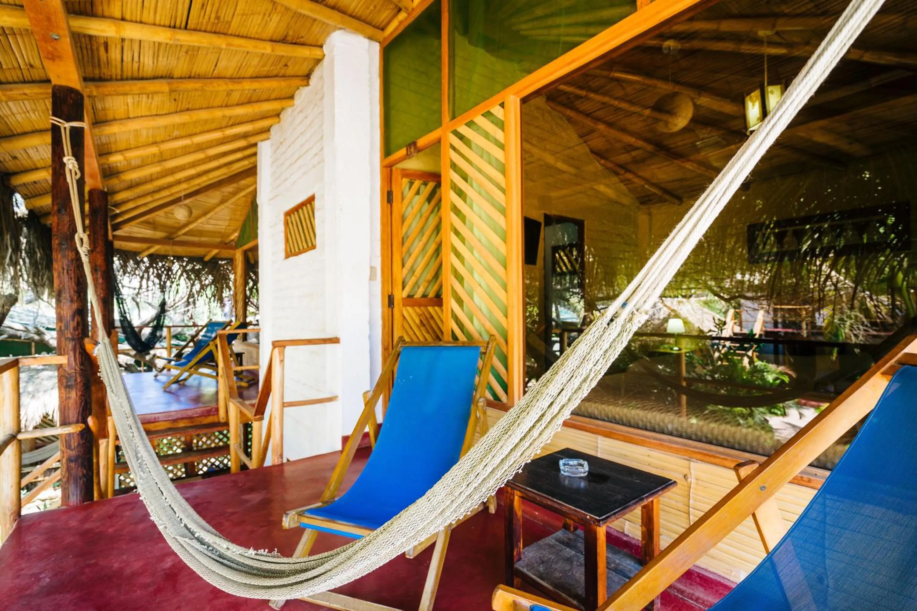 Patio in Kimbas Bungalows Mancora