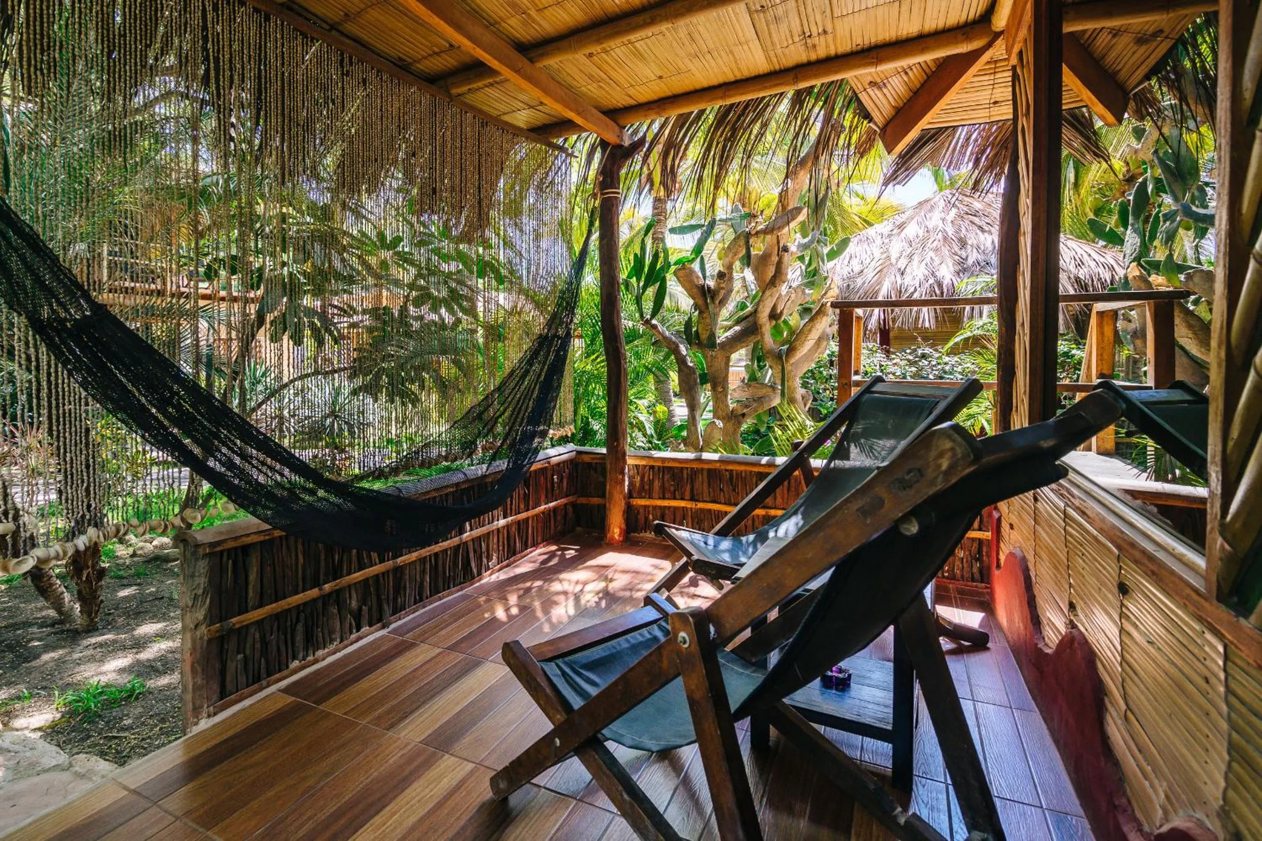 Patio in Kimbas Bungalows Mancora
