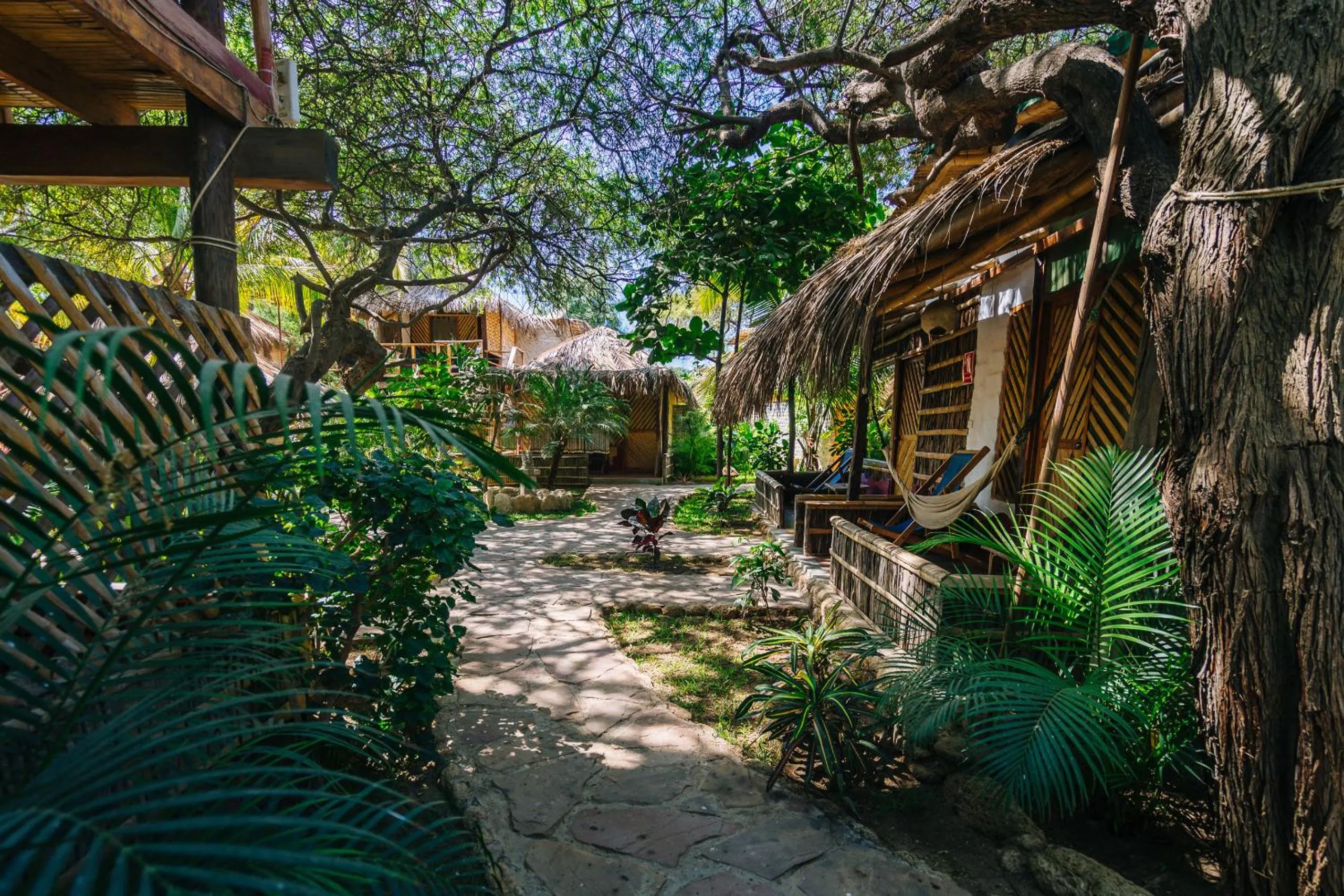 Garden in Kimbas Bungalows Mancora