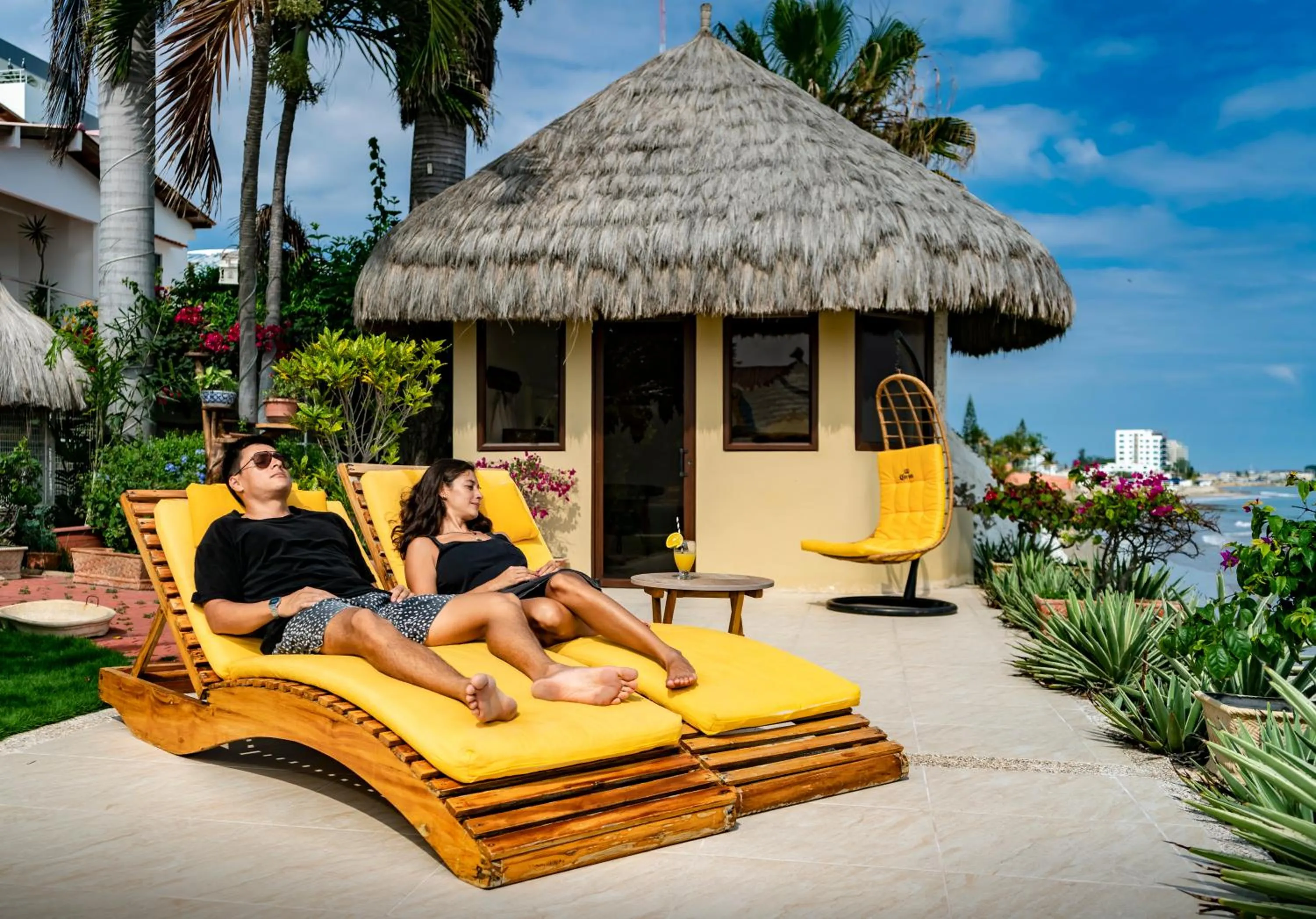 Patio in Hotel Boutique Playa Canela Ecuador