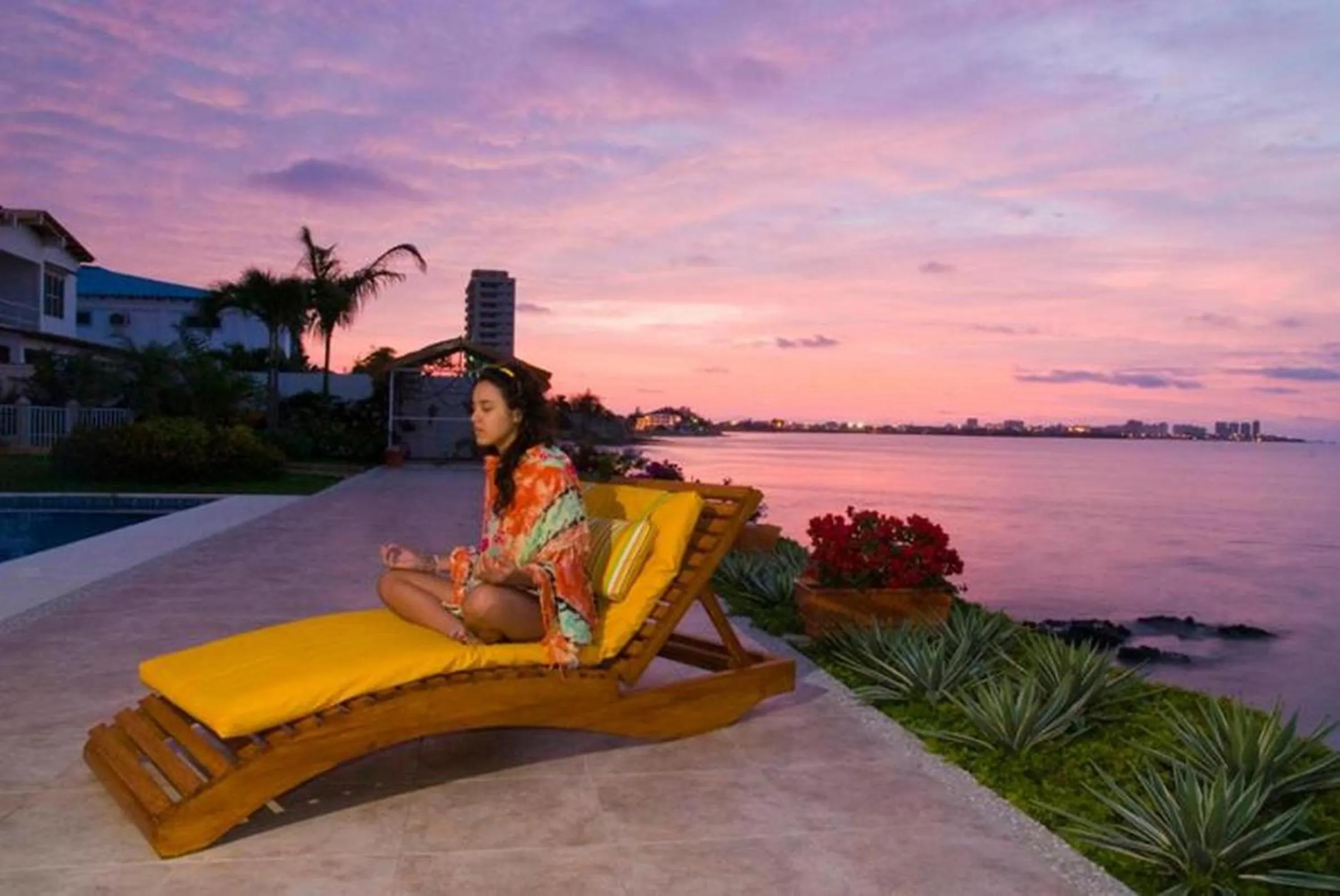 Sunset in Hotel Boutique Playa Canela Ecuador