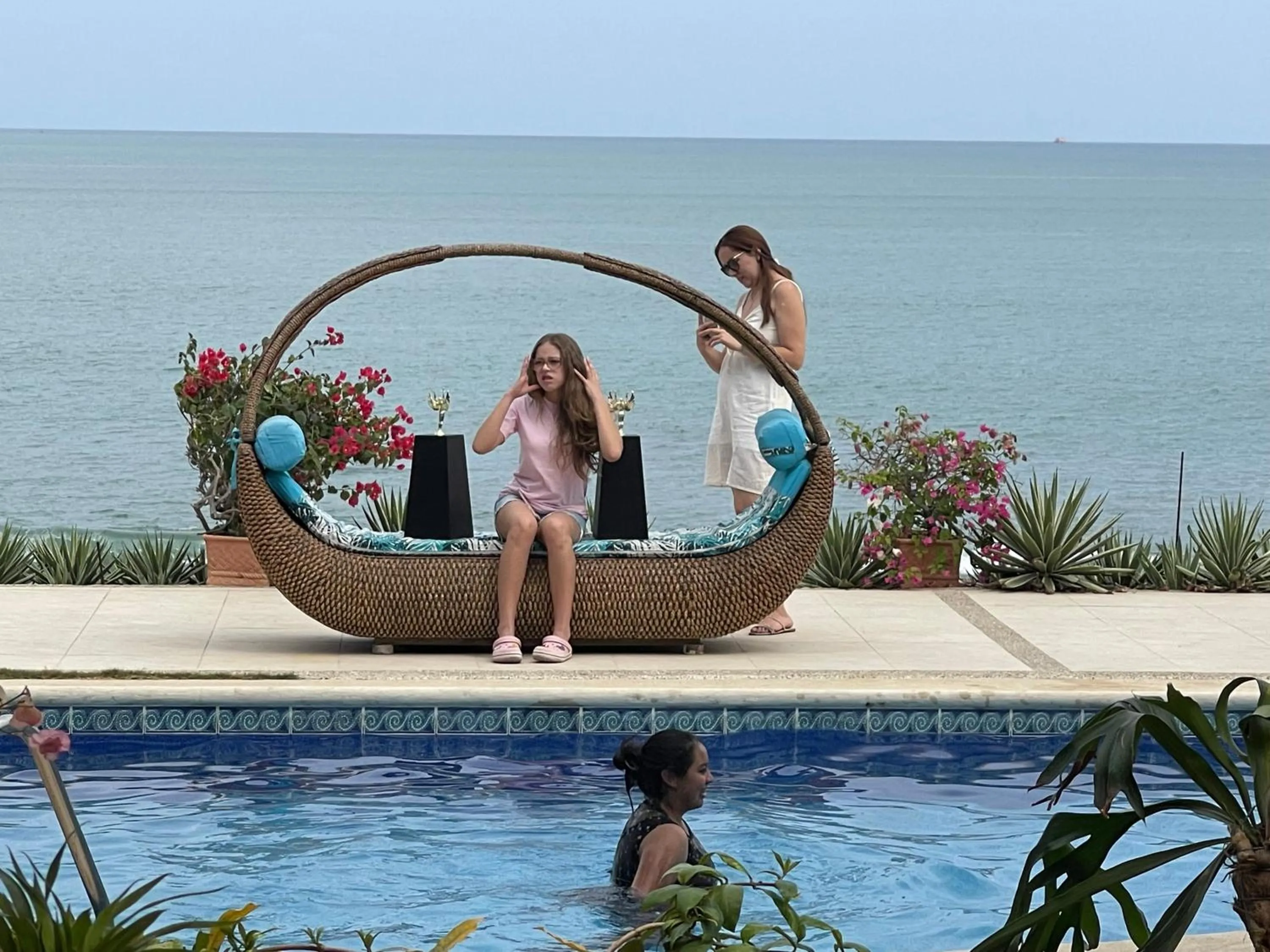 Garden view in Hotel Boutique Playa Canela Ecuador