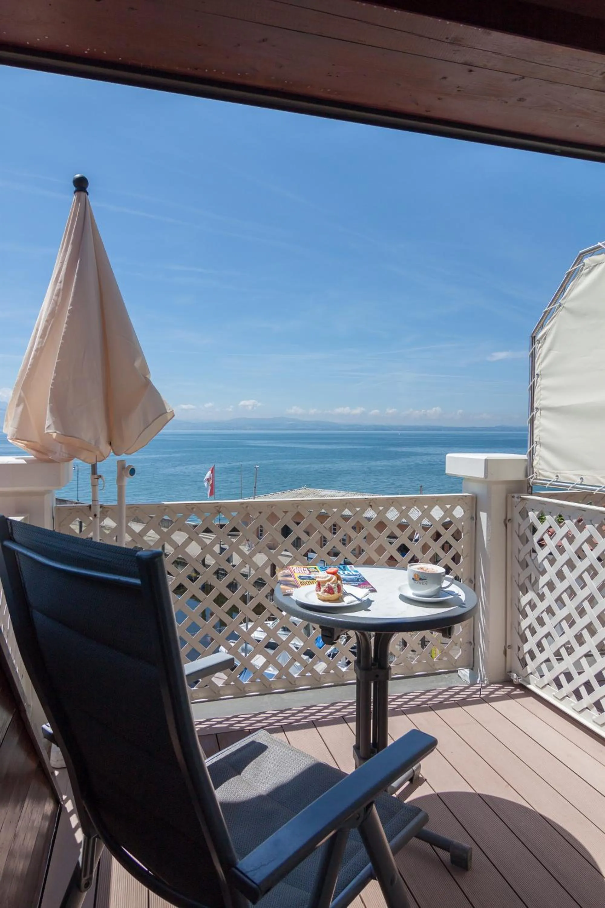 Balcony/Terrace in Akzent Hotel Löwen