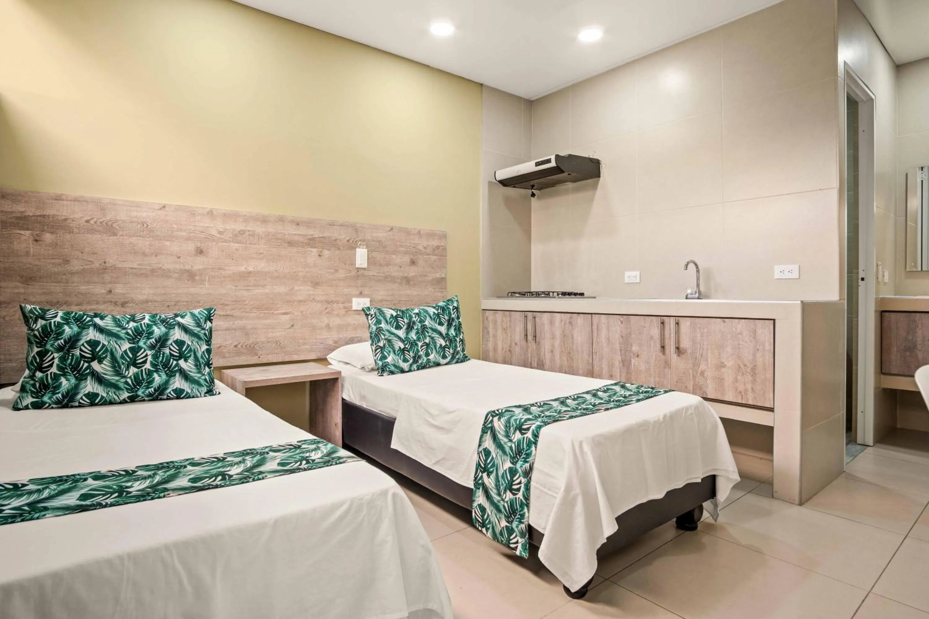 Bed in Aparta Hotel EcoSuite