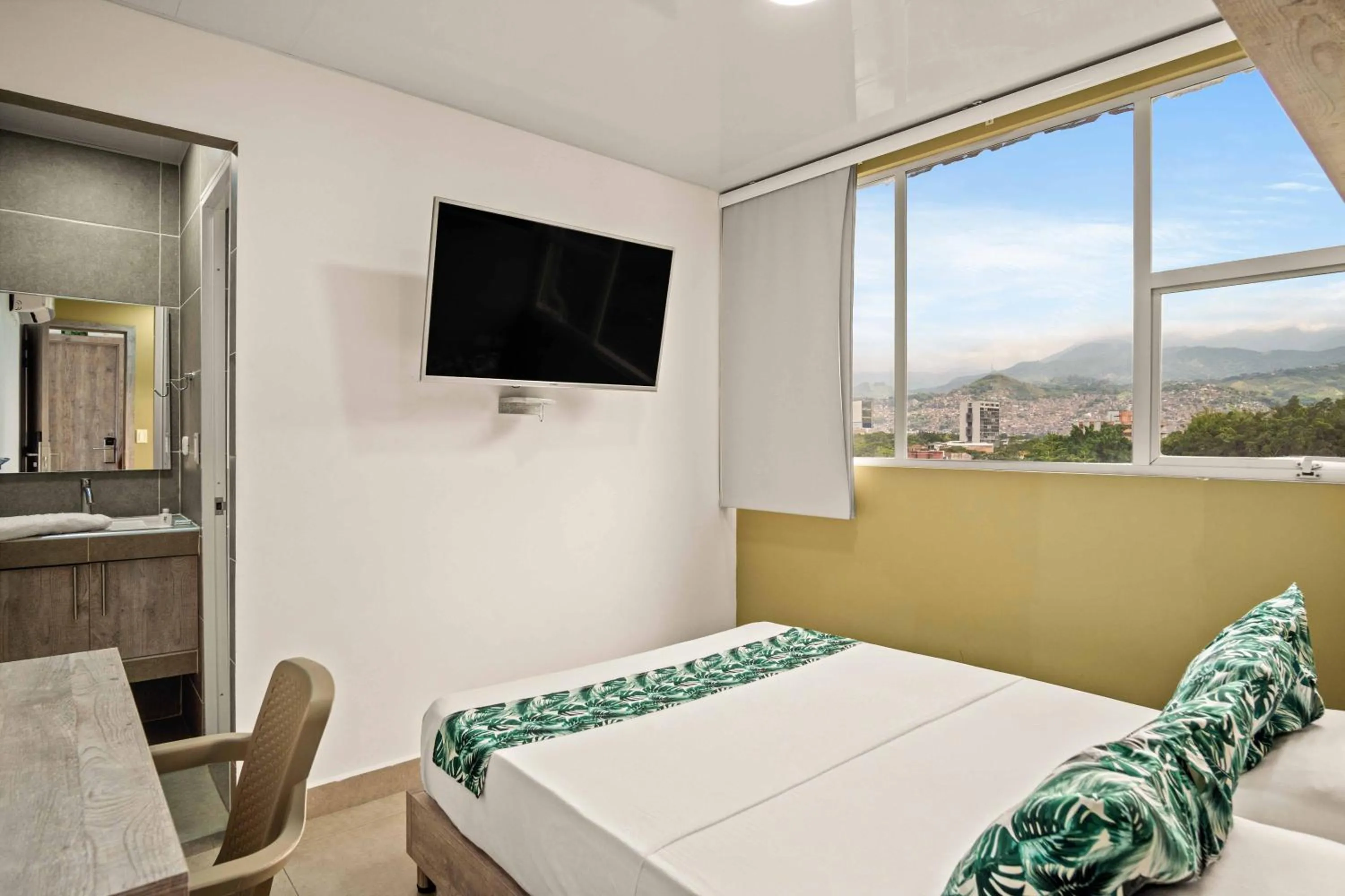 Bed in Aparta Hotel EcoSuite