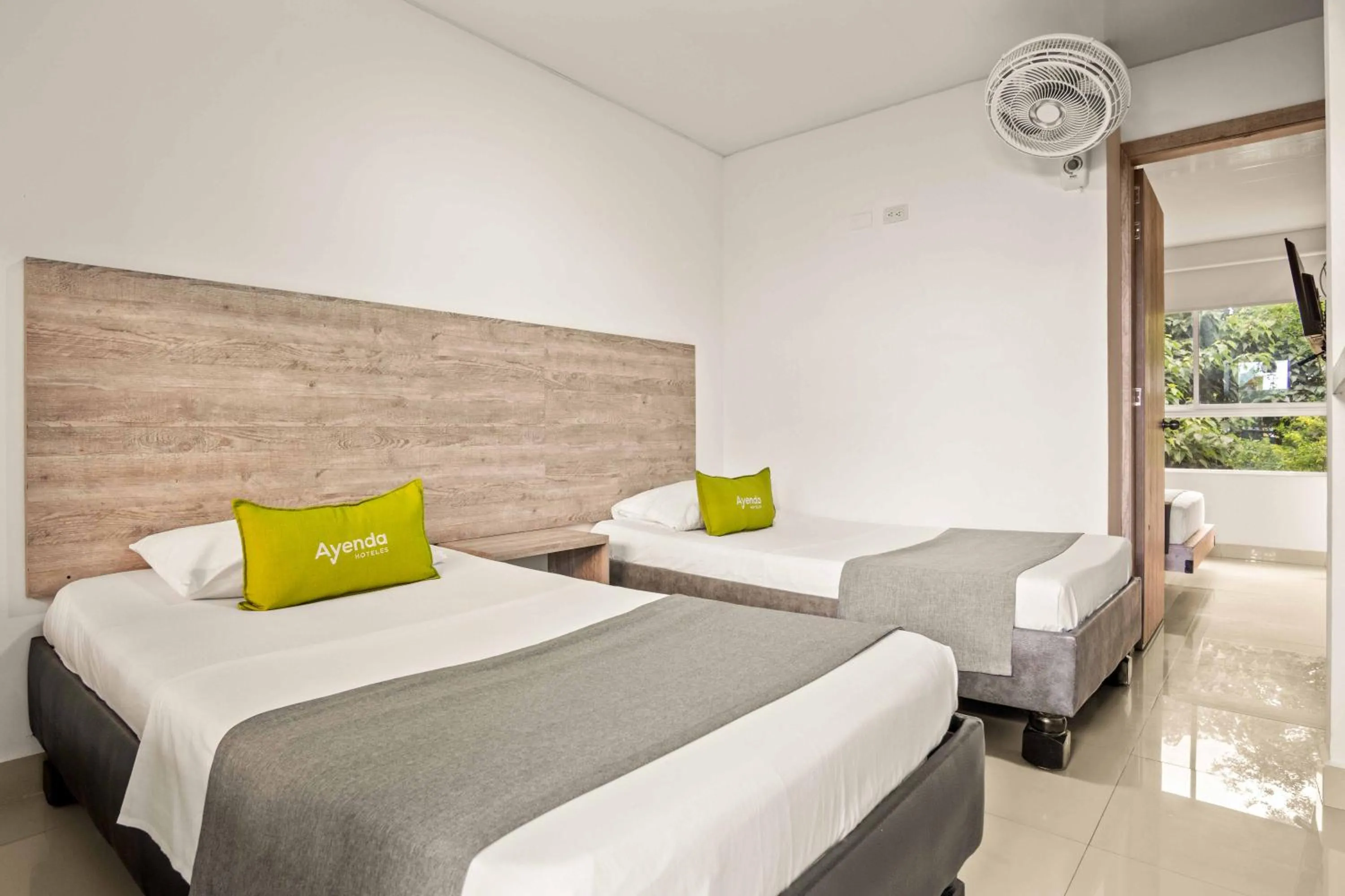 Bed in Aparta Hotel EcoSuite