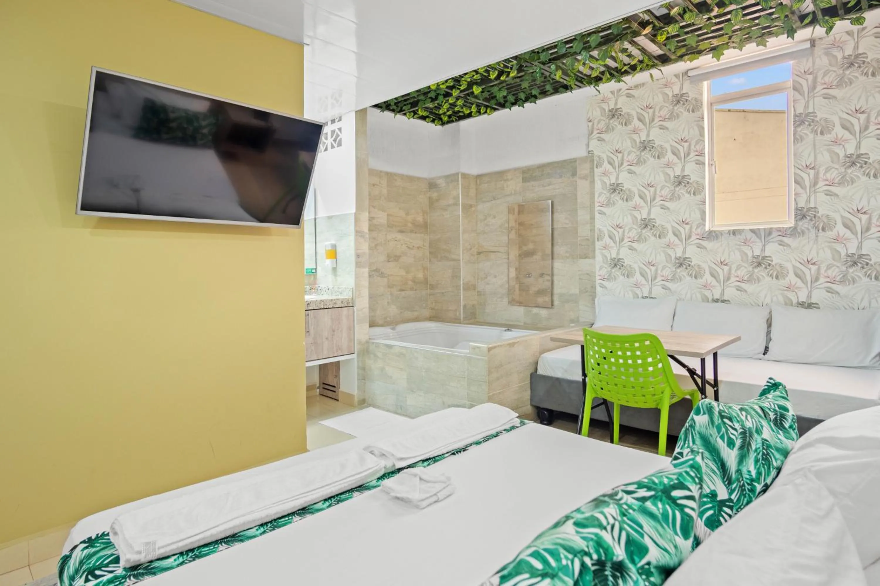 Bed in Aparta Hotel EcoSuite