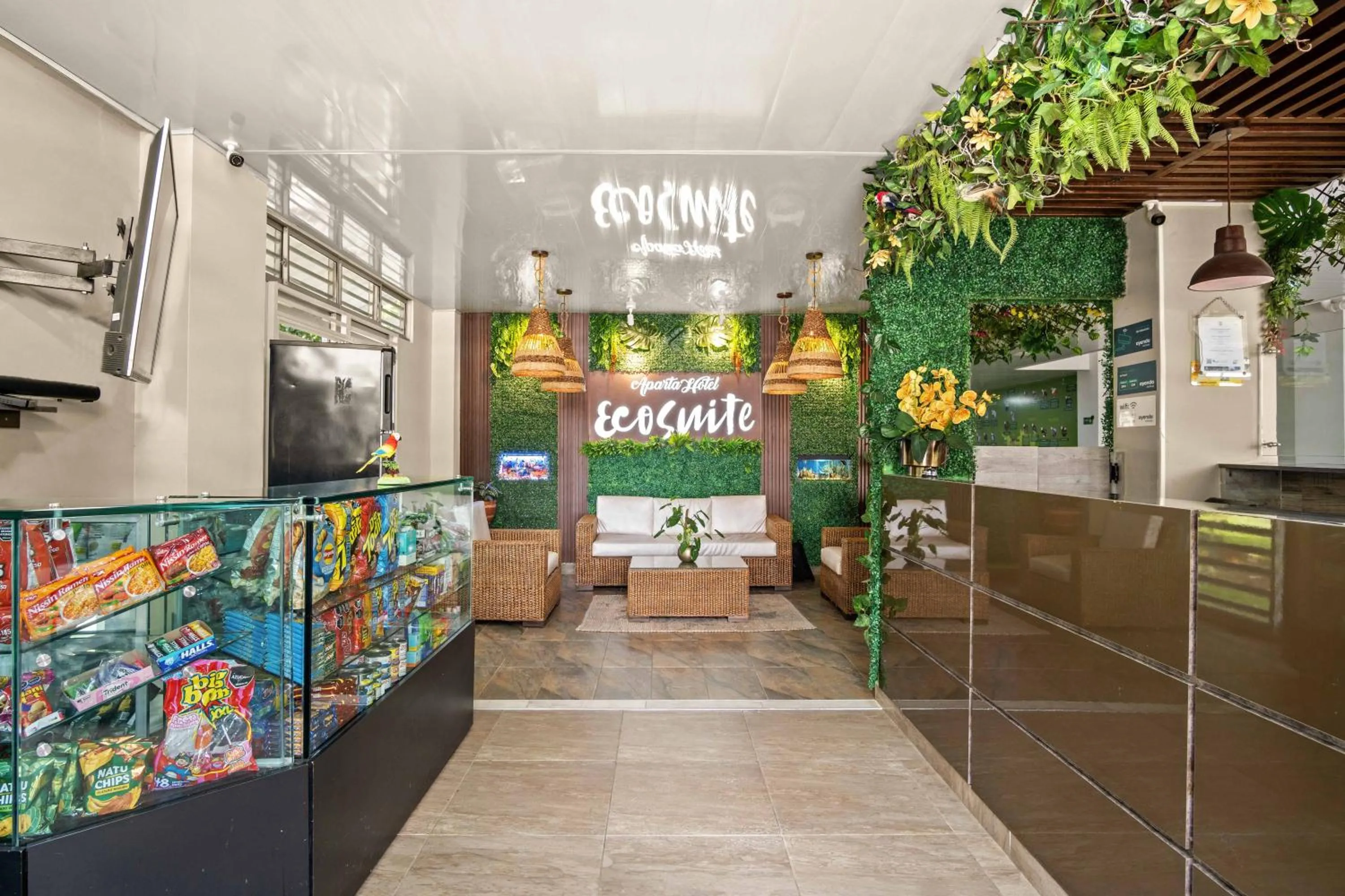 Lobby or reception in Aparta Hotel EcoSuite