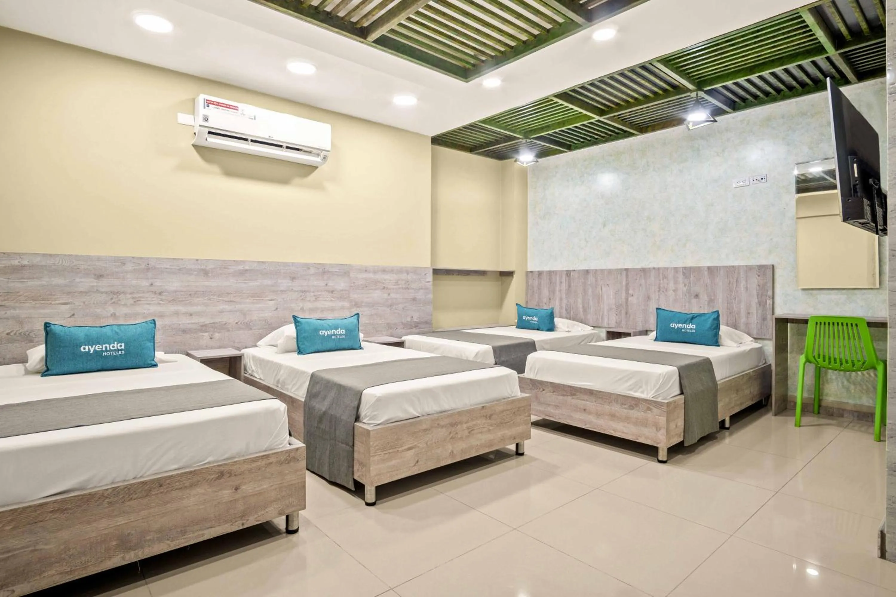 Bed in Aparta Hotel EcoSuite