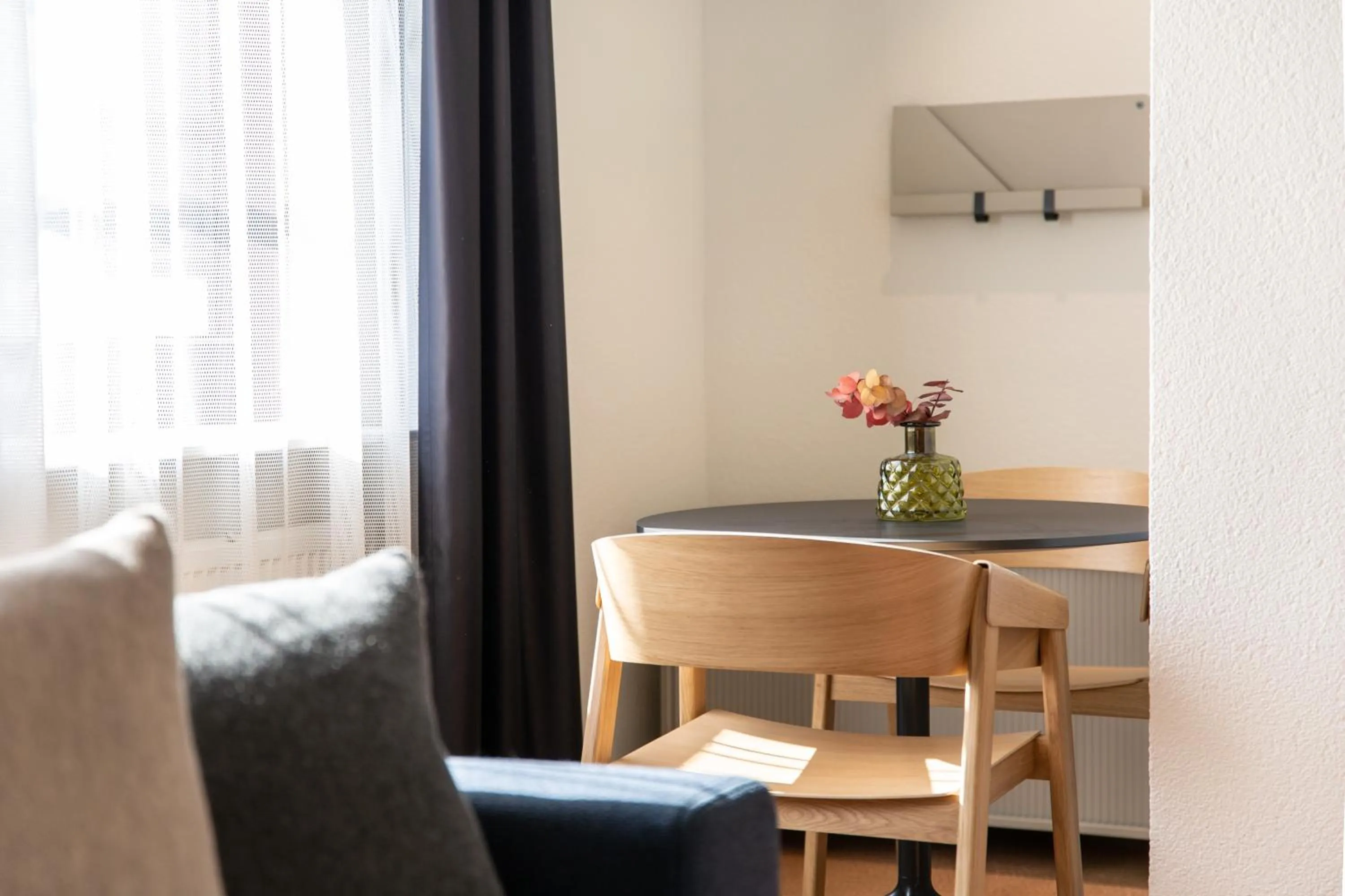 Seating area in B-Hotel