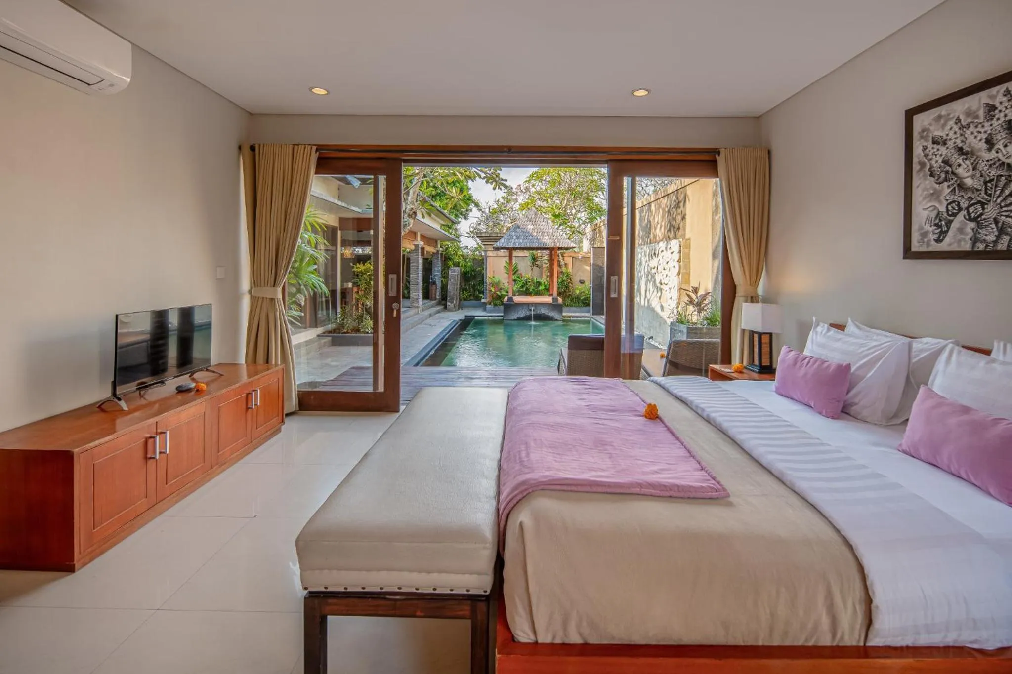 Bedroom in Nyanyi Sanctuary Villa Tabanan by Ini Vie Hospitality