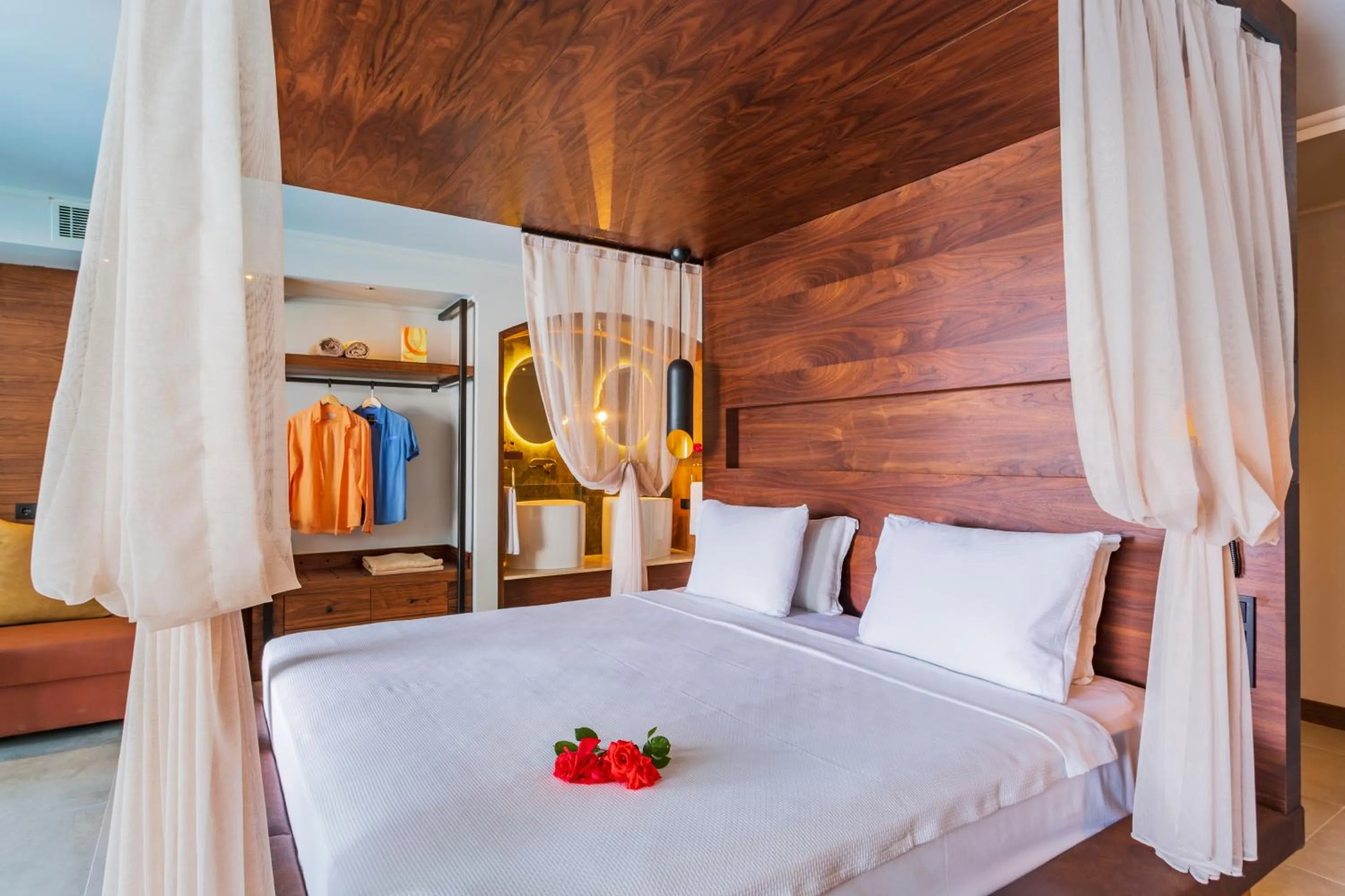 Bed in Orka Sunlife Resort Hotel and Aquapark