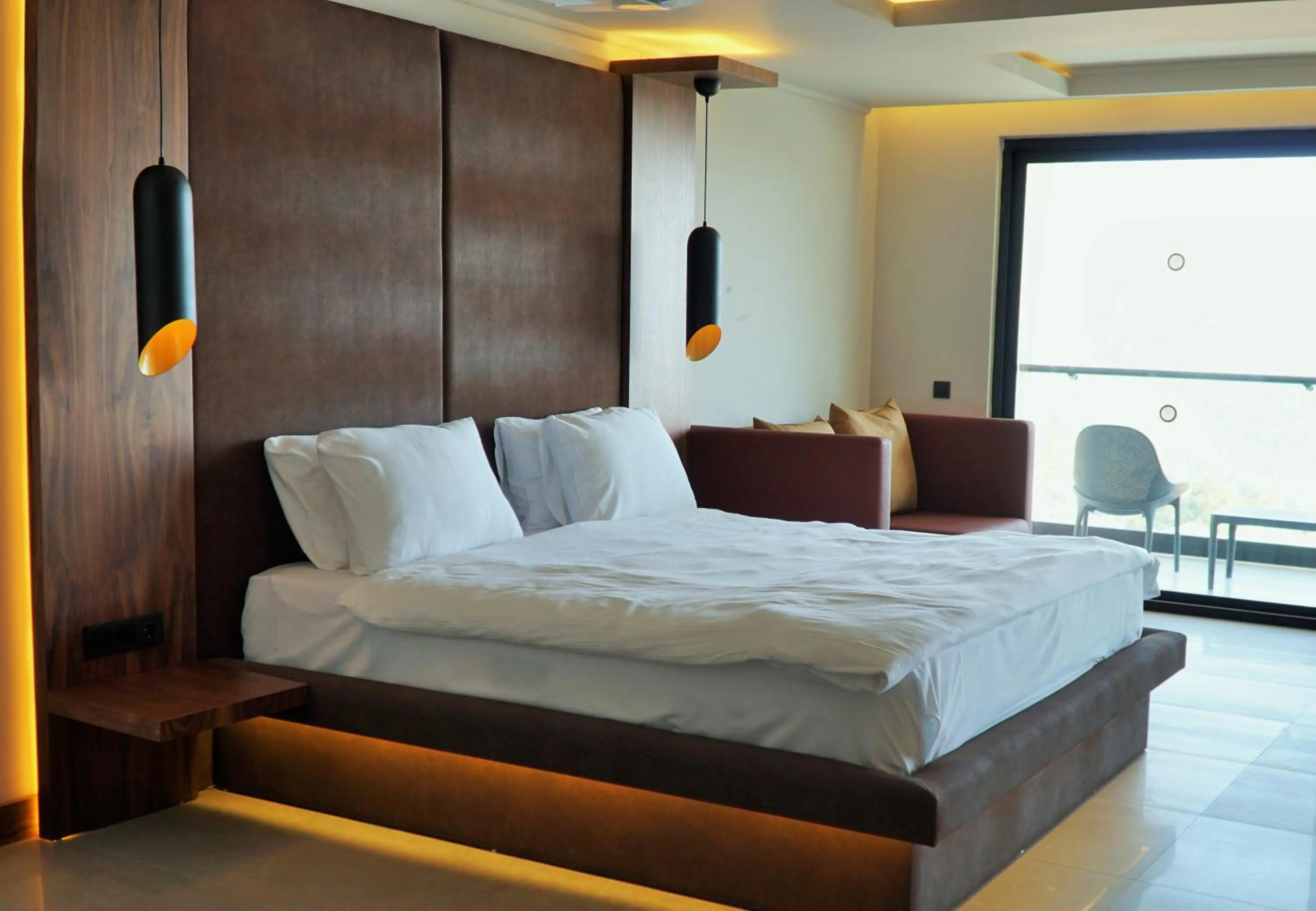 Bed in Orka Sunlife Resort Hotel and Aquapark