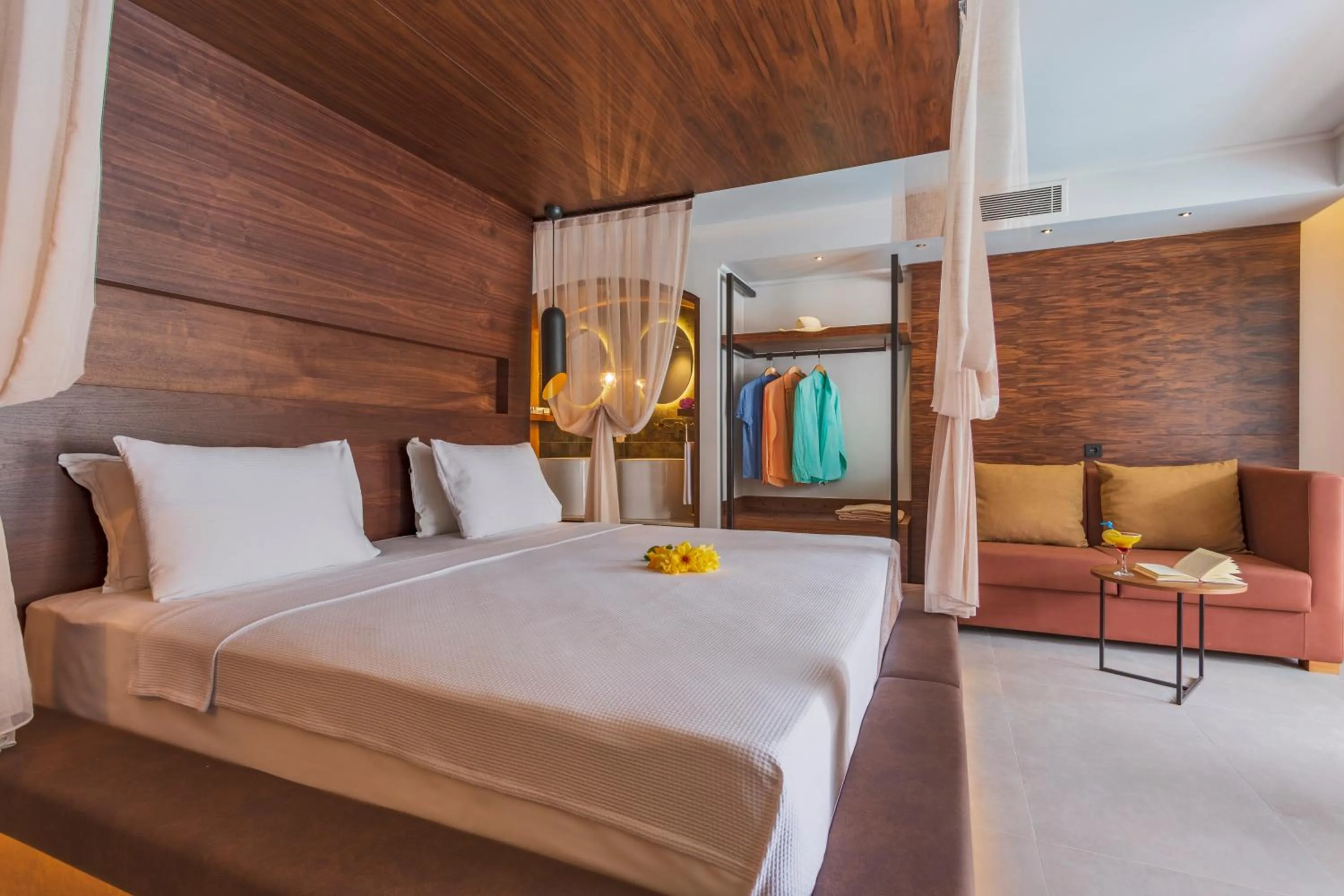 Bed in Orka Sunlife Resort Hotel and Aquapark