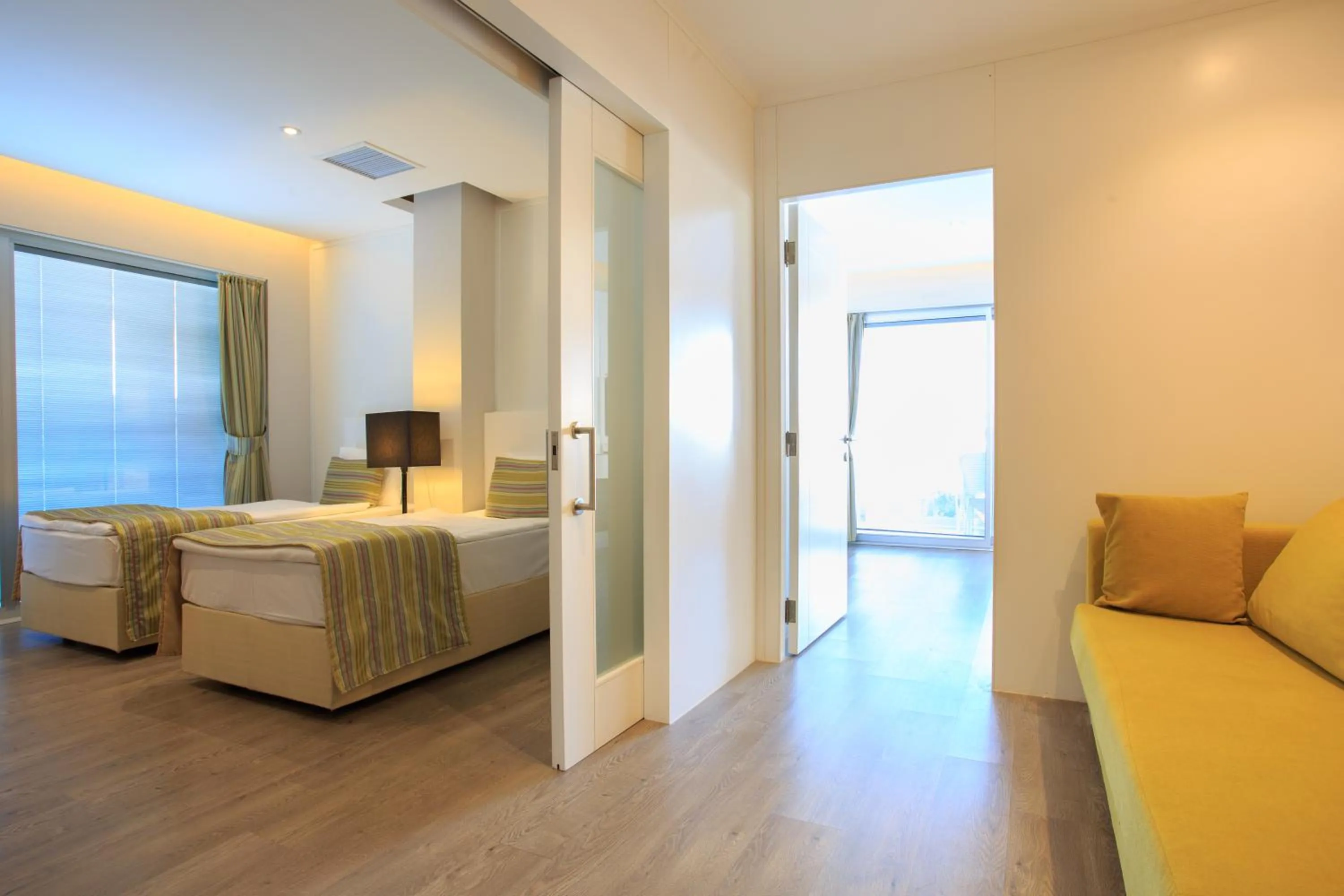 Bed in Orka Sunlife Resort Hotel and Aquapark