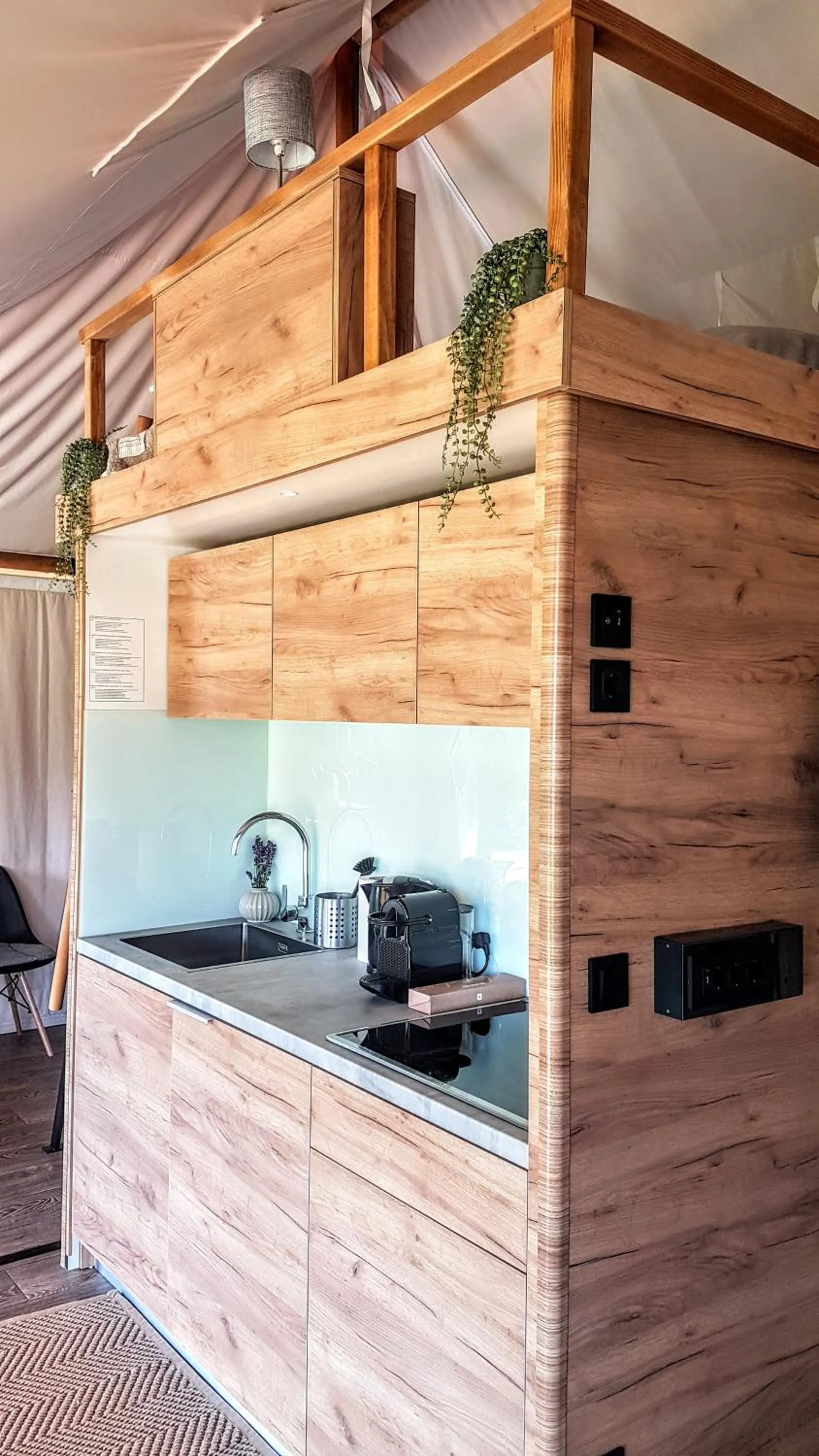 Kitchen or kitchenette in Pálos Resort