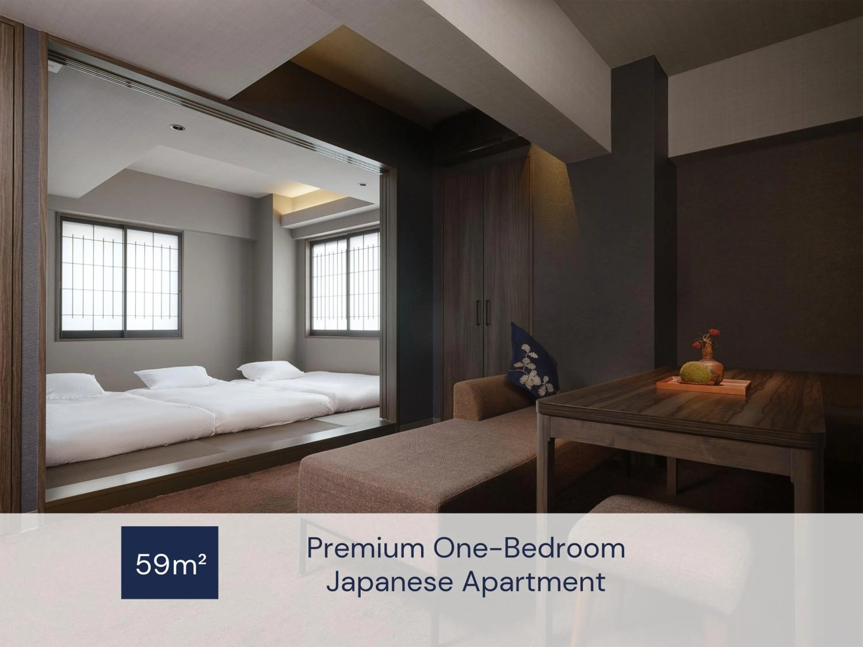 Photo of the whole room, Bed in MIMARU Osaka Shinsaibashi West