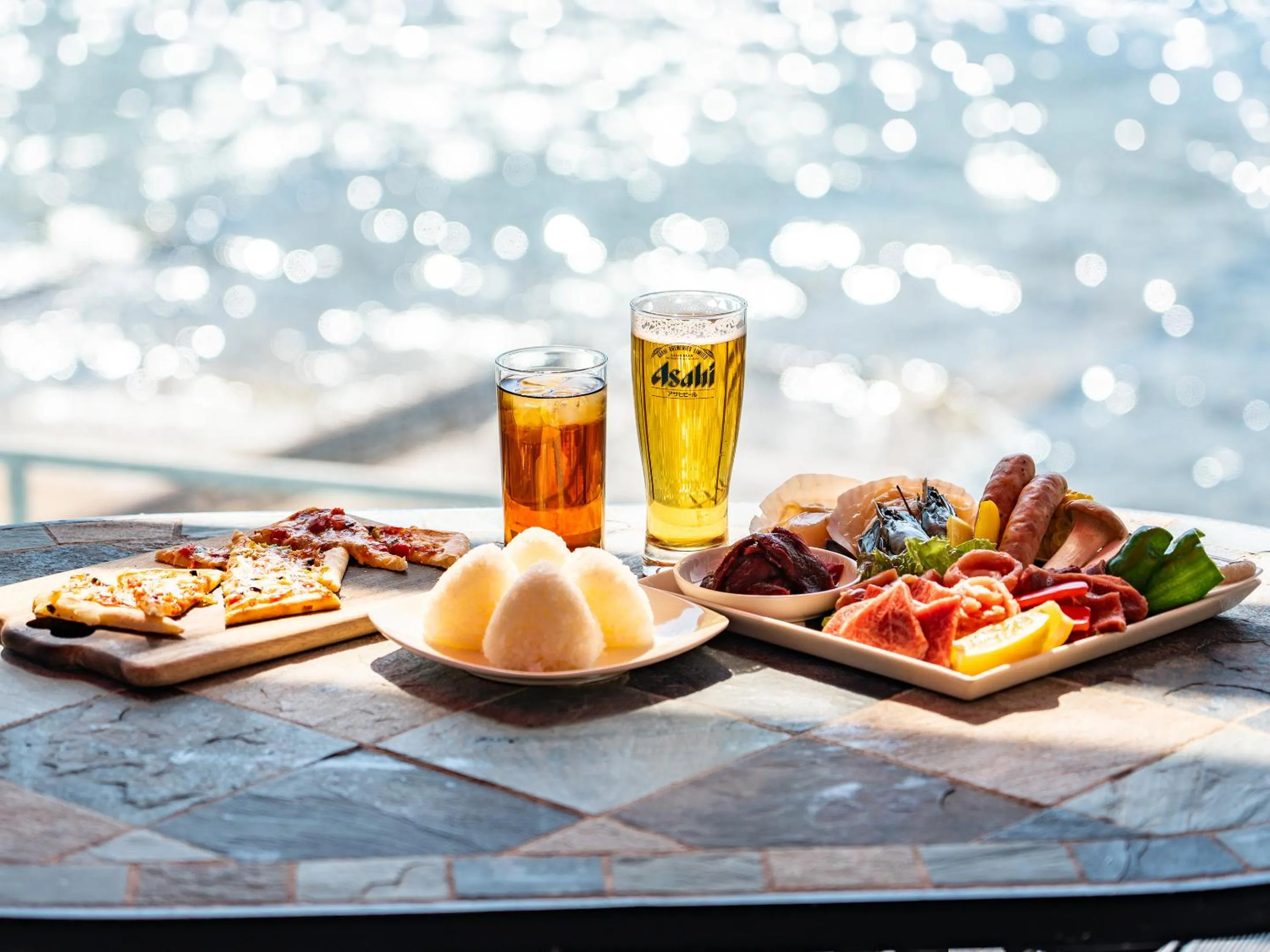 Dinner in Calm Lanai Harbor