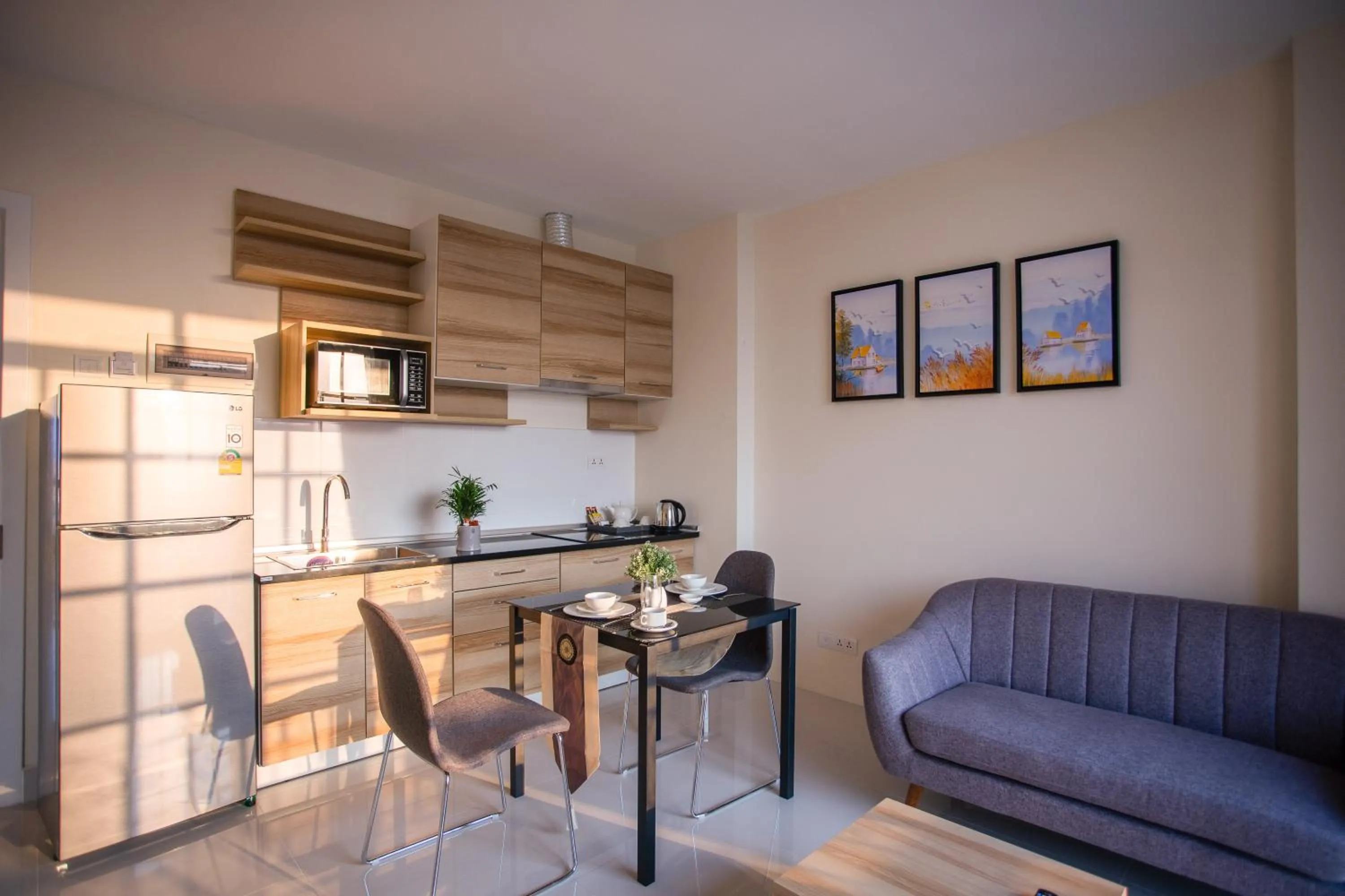 Kitchen or kitchenette in TK VIEW HOTEL & APARTMENT