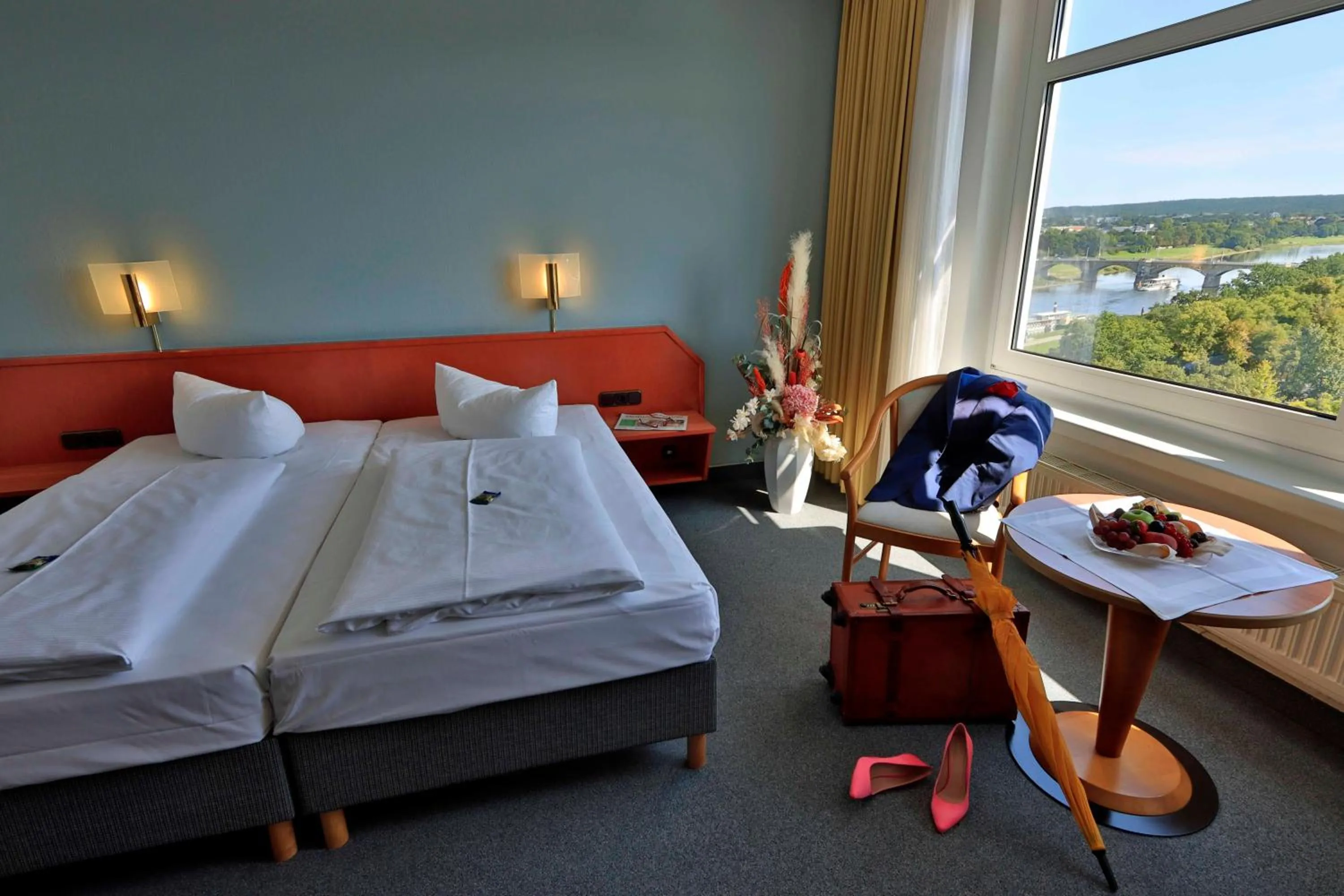 Bed in Hotel Am Terrassenufer