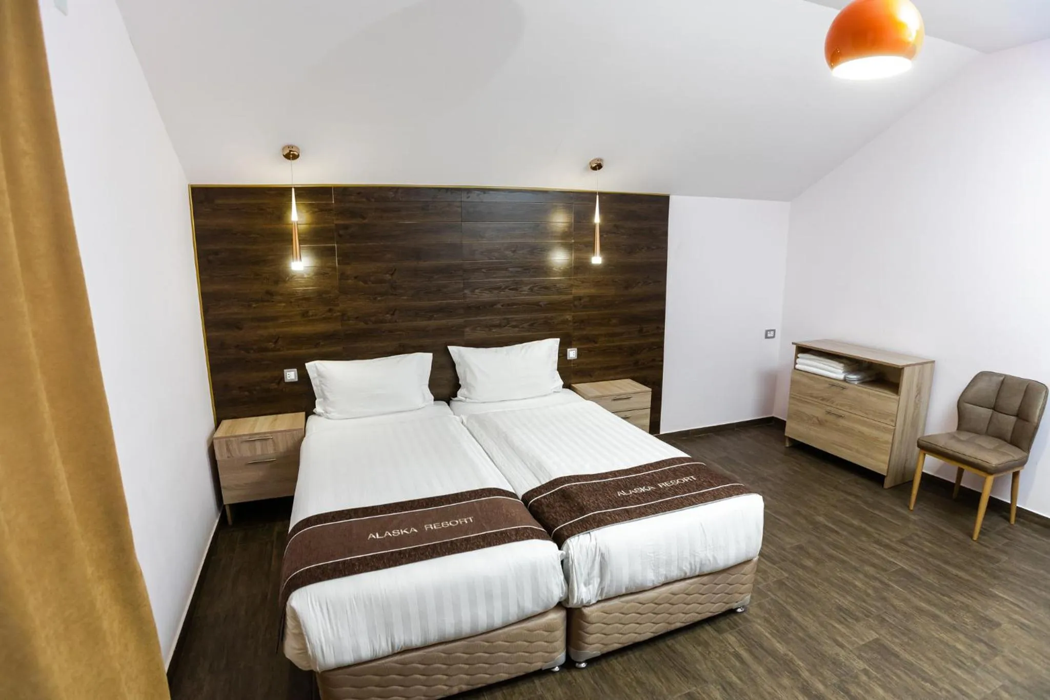 Bed in Alaska Resort