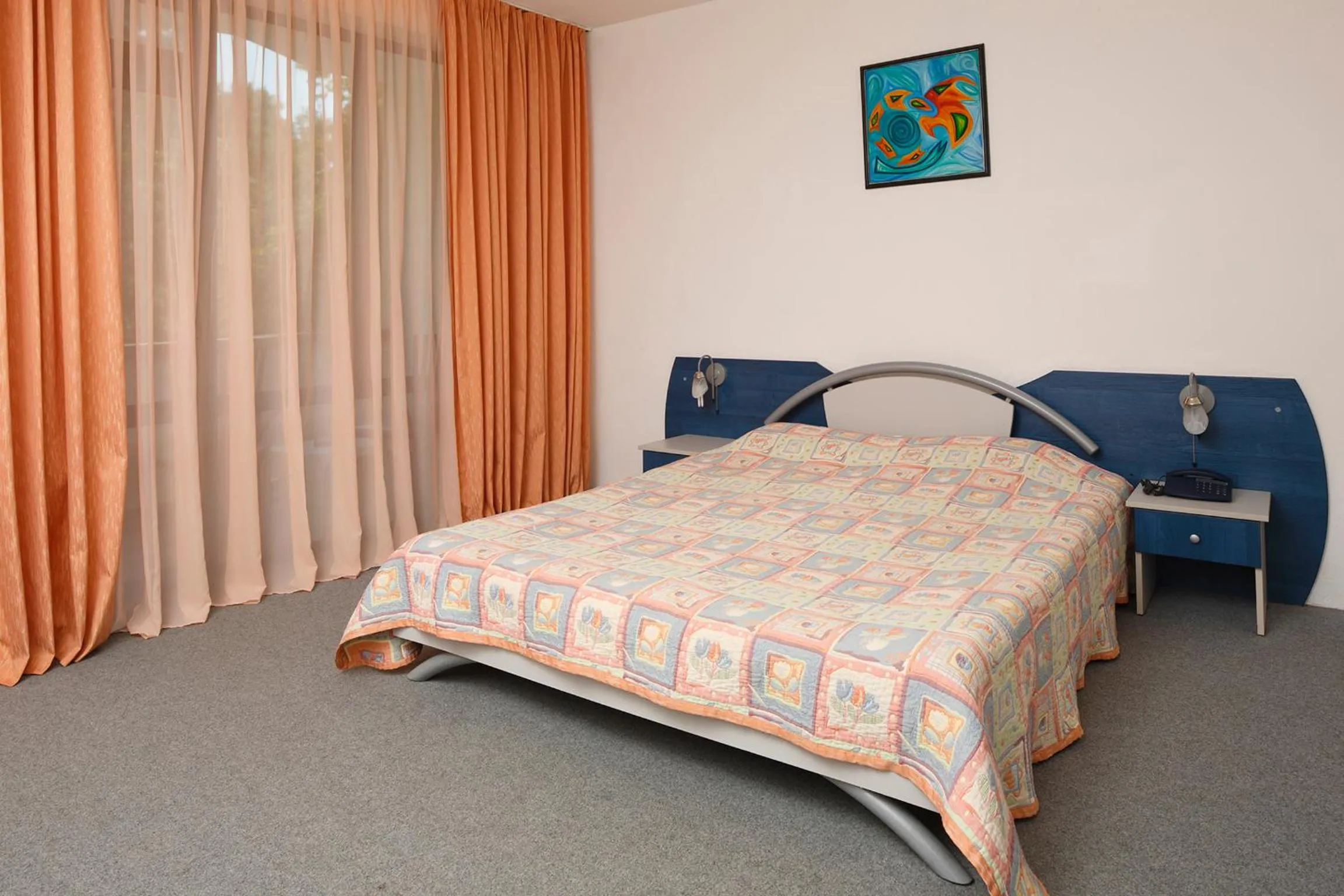 Decorative detail, Bed in Elmar Hotel