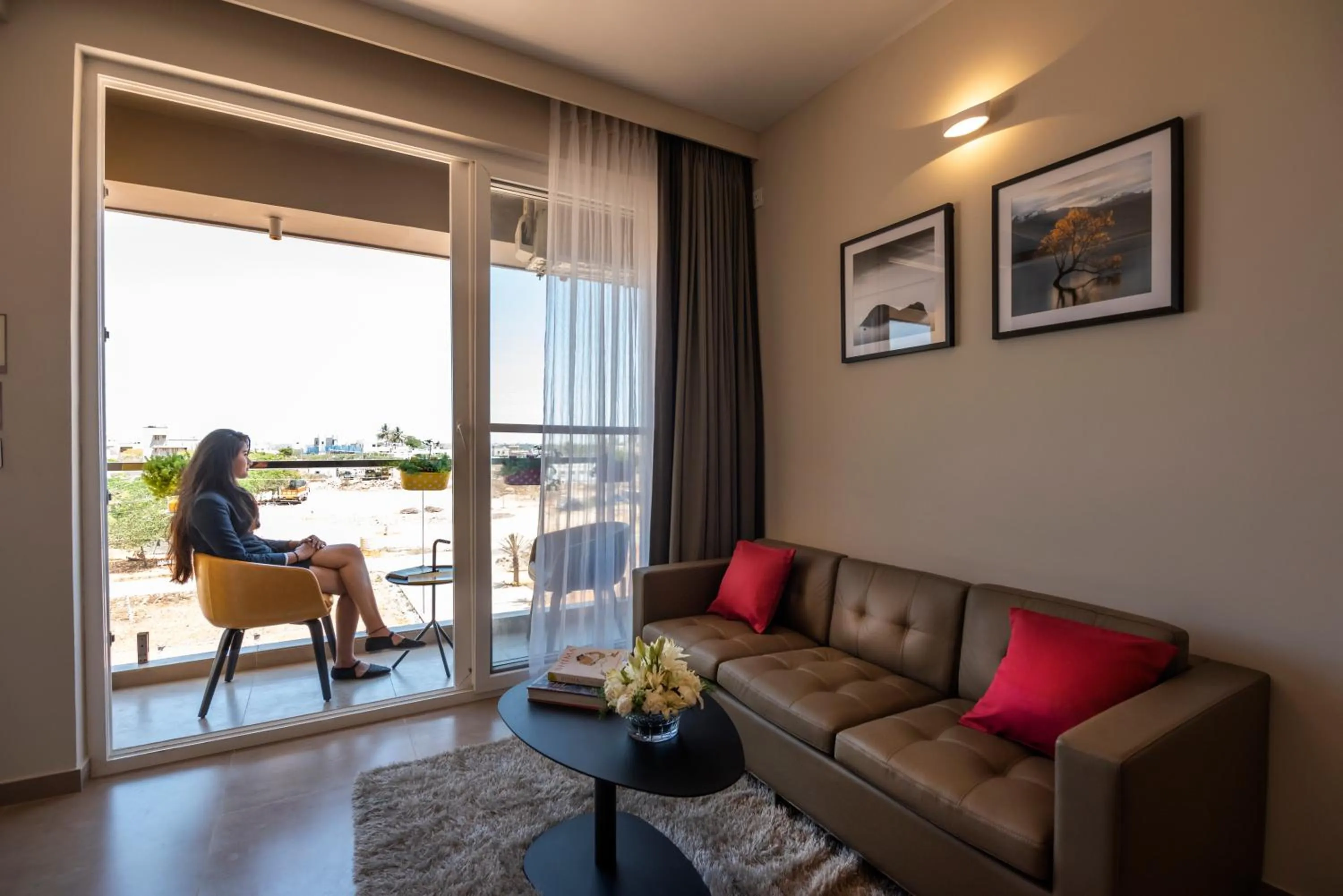 Living room in Hotel Avora Tree By Rivido Kempegowda Airport Road