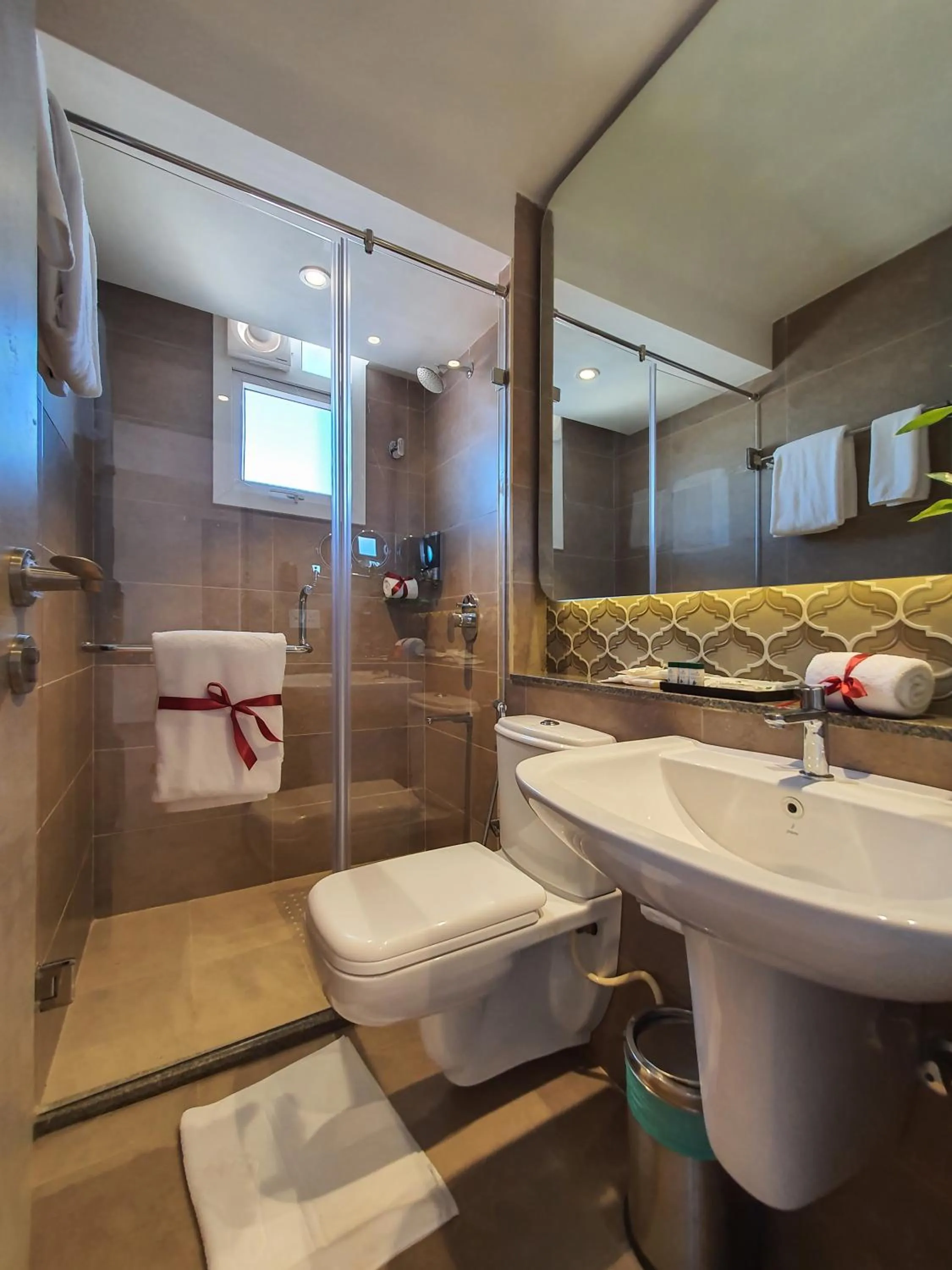 Bathroom in Hotel Avora Tree By Rivido Kempegowda Airport Road