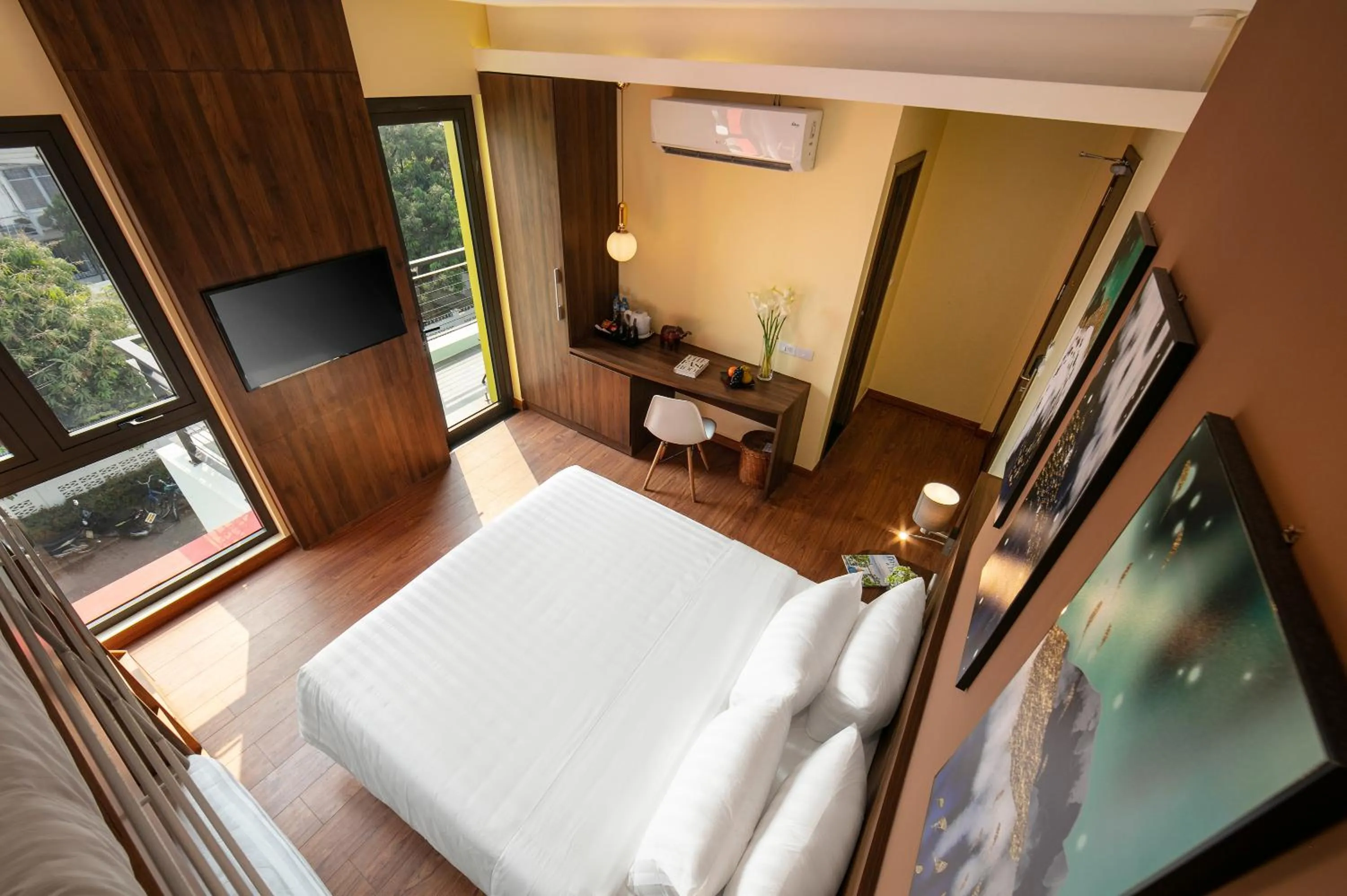 Bed in Viryla Boutique Hotel