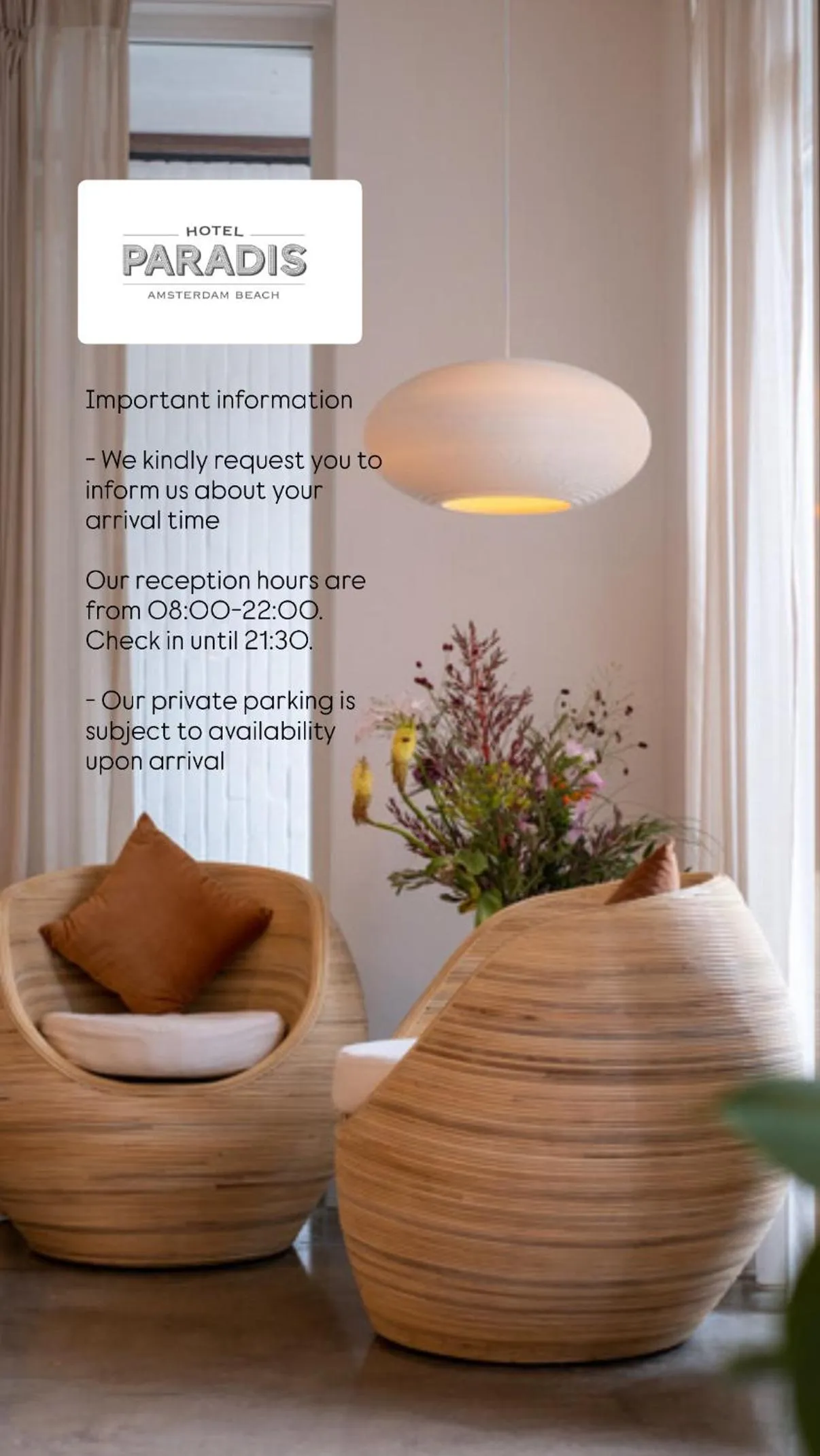 Lobby or reception in Hotel Paradis Zandvoort